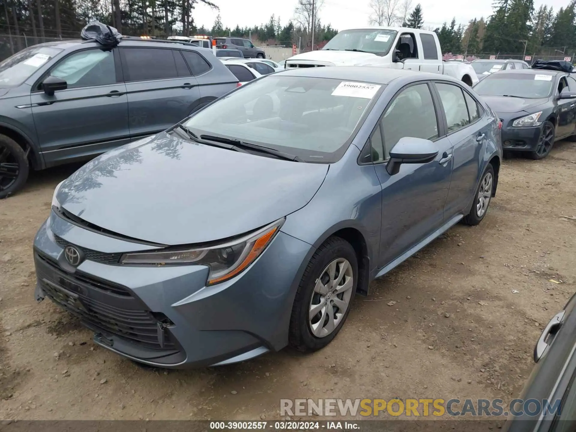 2 fotografías del automóvil dañado JTDB4MEE3P3011219 TOYOTA COROLLA 2023