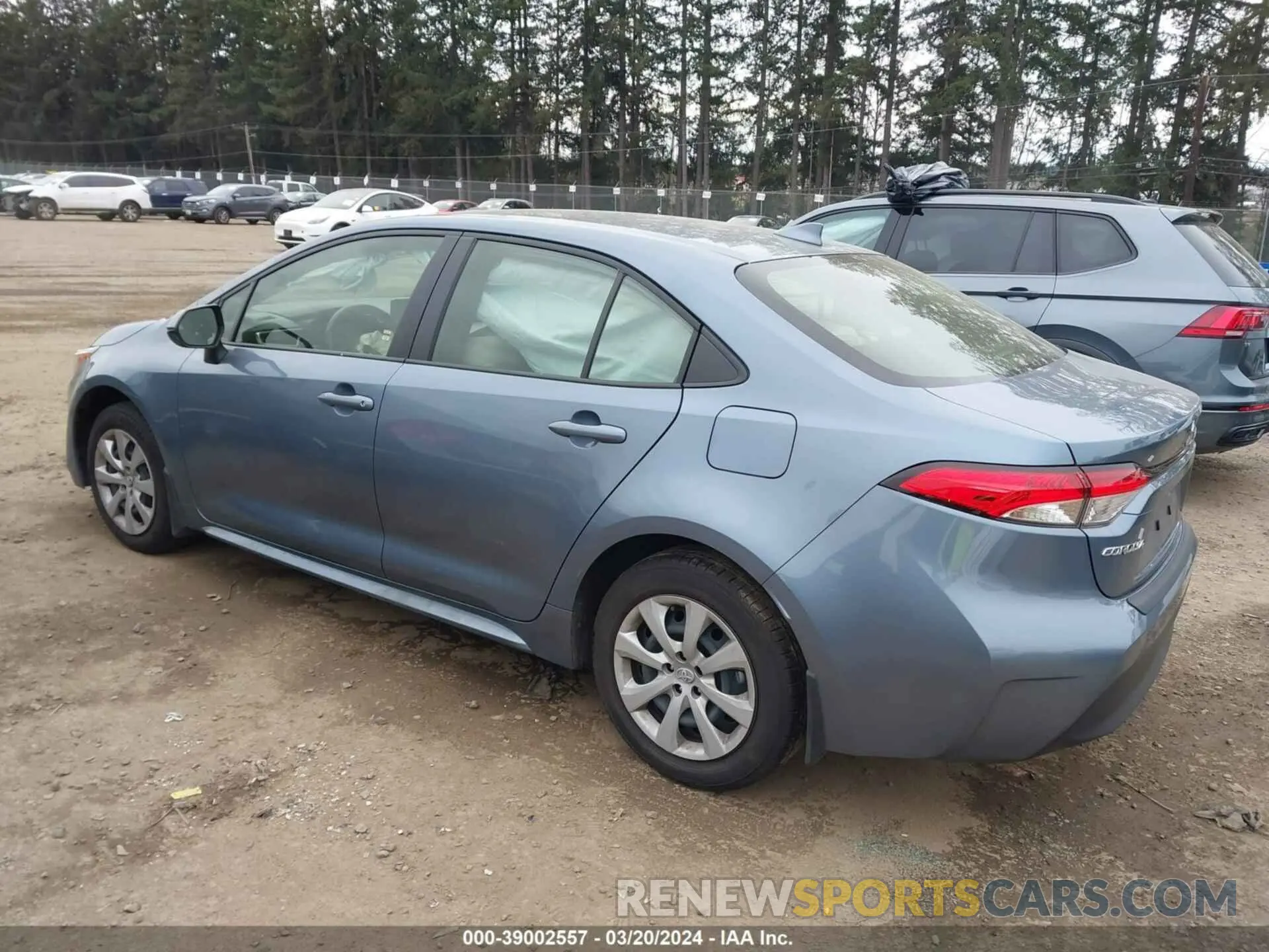 3 fotografías del automóvil dañado JTDB4MEE3P3011219 TOYOTA COROLLA 2023