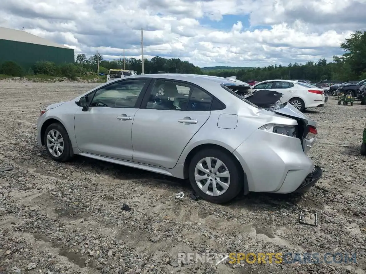 2 fotografías del automóvil dañado JTDB4MEE3P3011916 TOYOTA COROLLA 2023