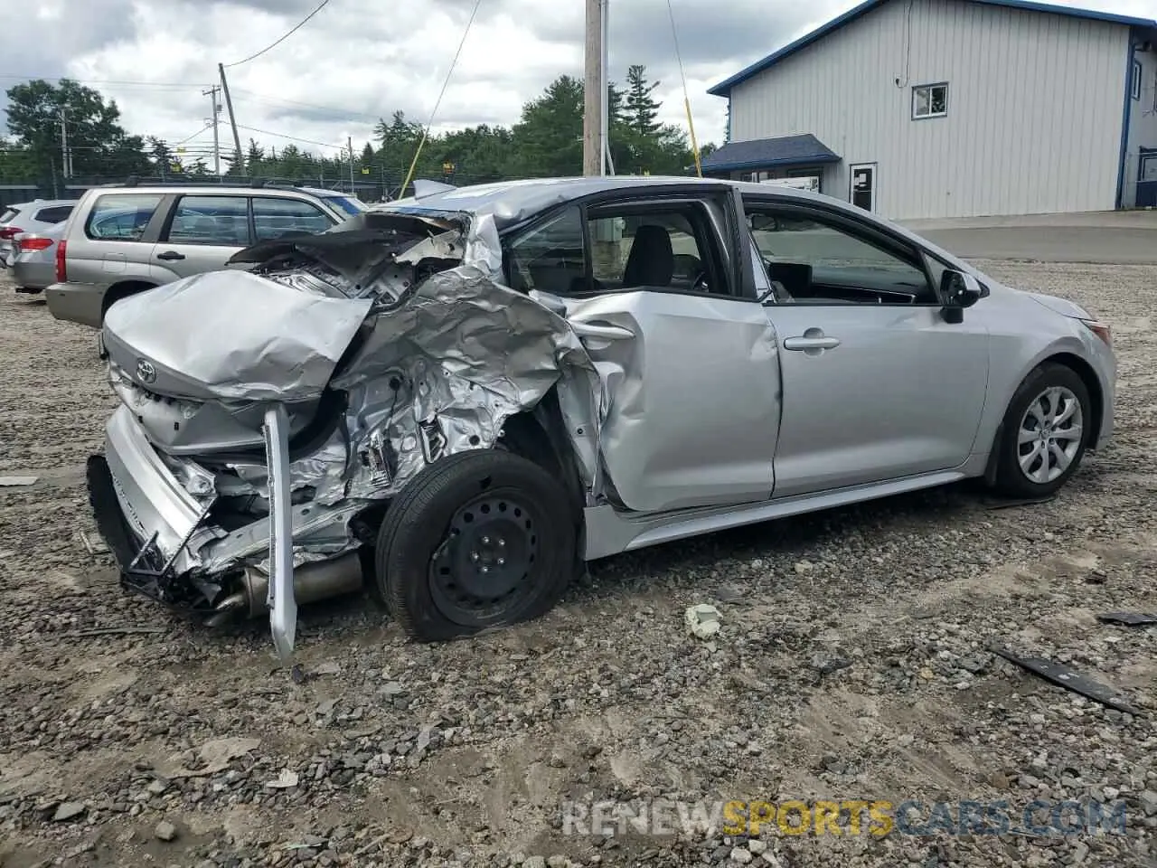 3 fotografías del automóvil dañado JTDB4MEE3P3011916 TOYOTA COROLLA 2023