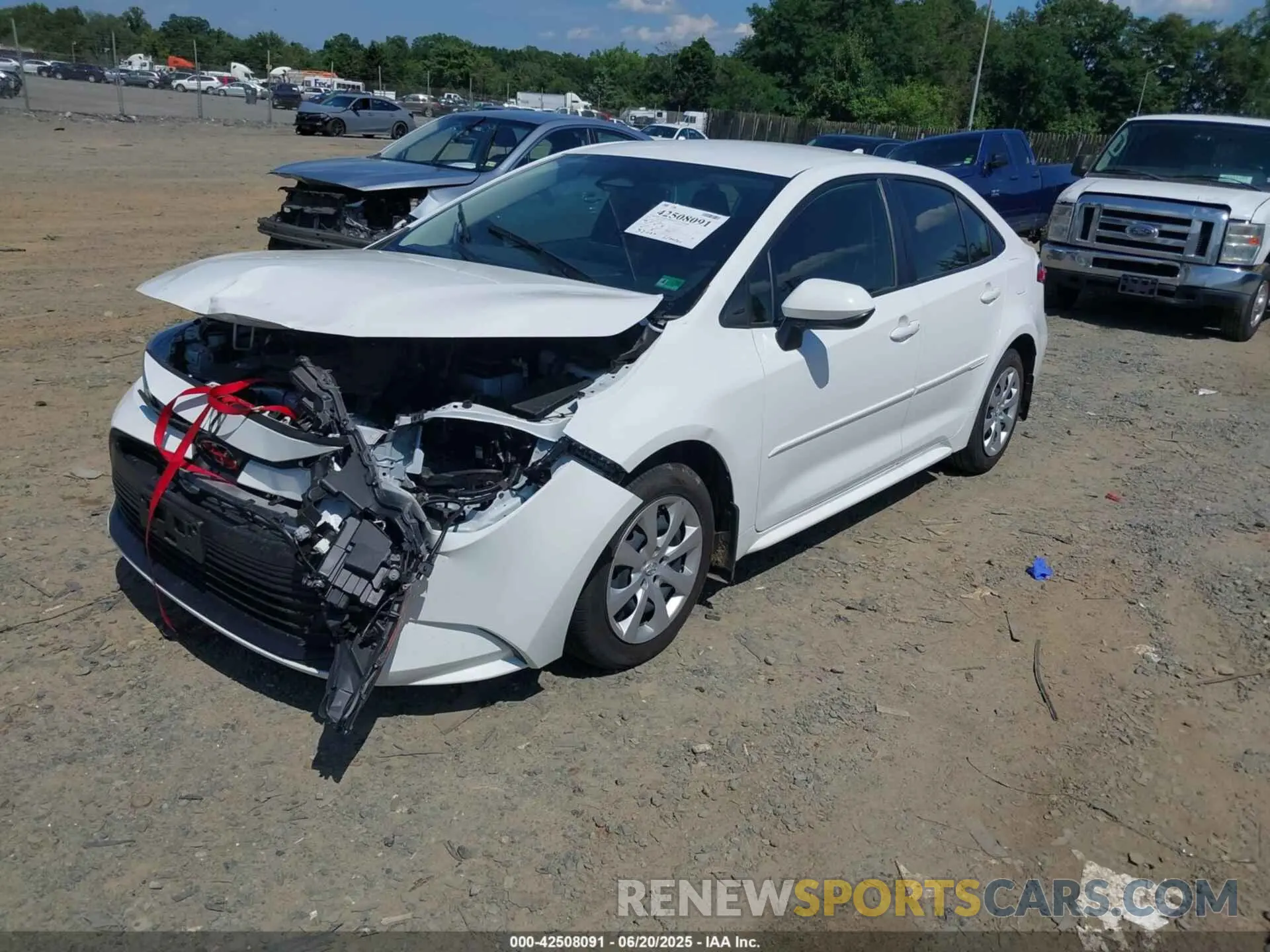 2 fotografías del automóvil dañado JTDB4MEE3PJ010261 TOYOTA COROLLA 2023