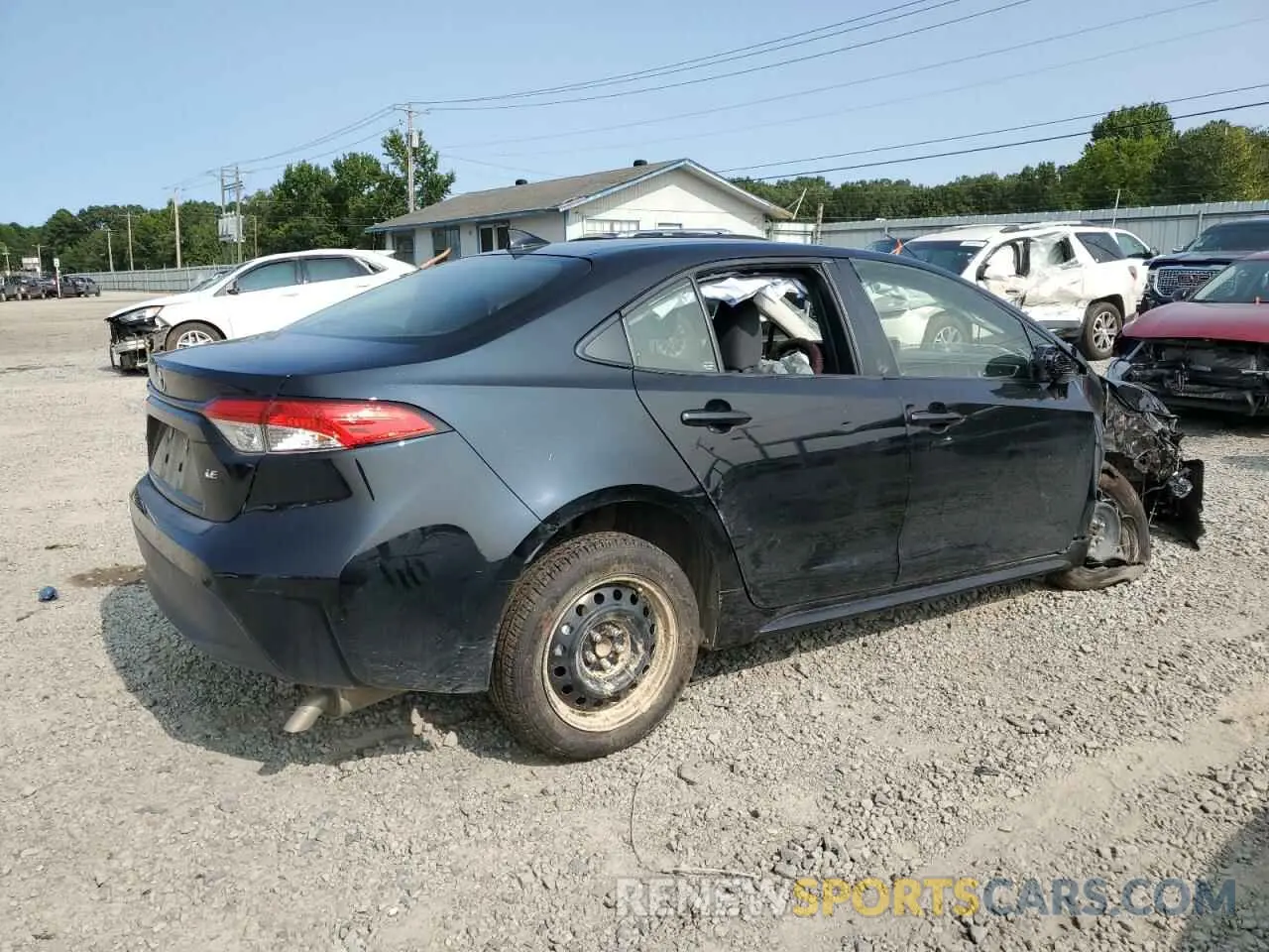 3 fotografías del automóvil dañado JTDB4MEE4P3001914 TOYOTA COROLLA 2023