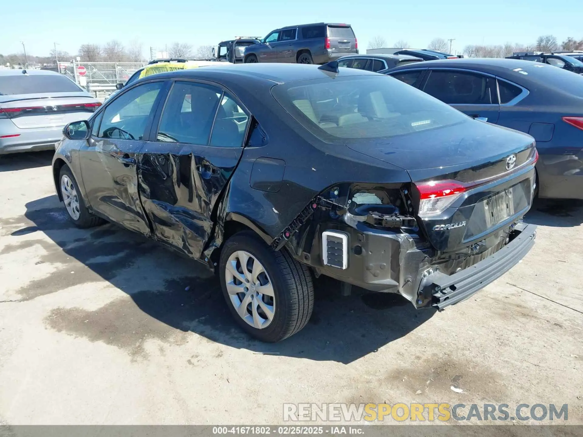 3 fotografías del automóvil dañado JTDB4MEE4P3008782 TOYOTA COROLLA 2023