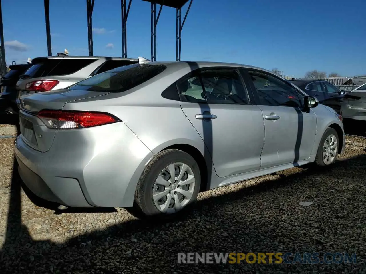 3 fotografías del automóvil dañado JTDB4MEE4P3010158 TOYOTA COROLLA 2023