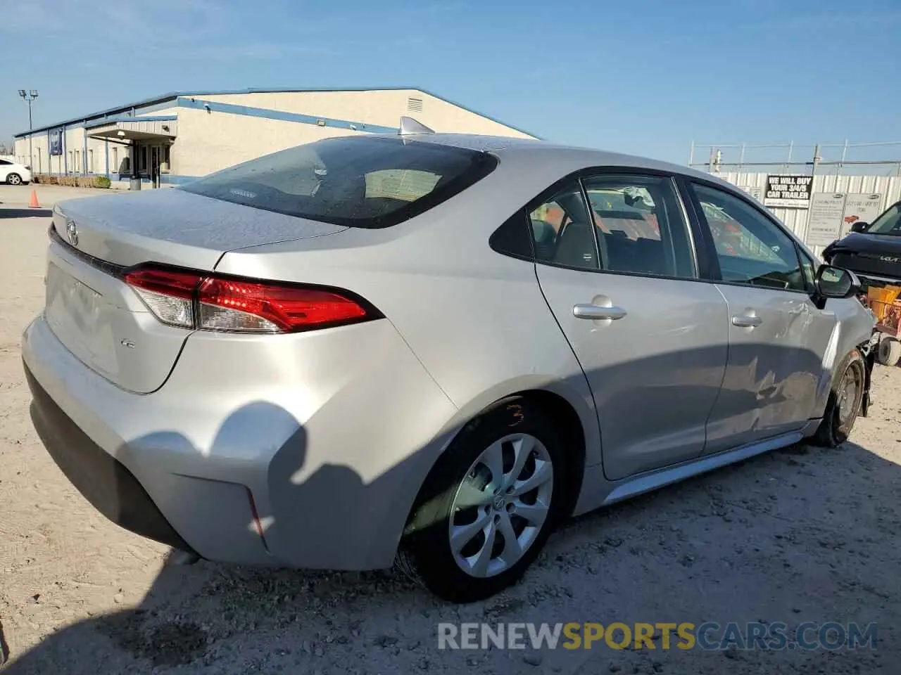 3 fotografías del automóvil dañado JTDB4MEE4PJ000290 TOYOTA COROLLA 2023