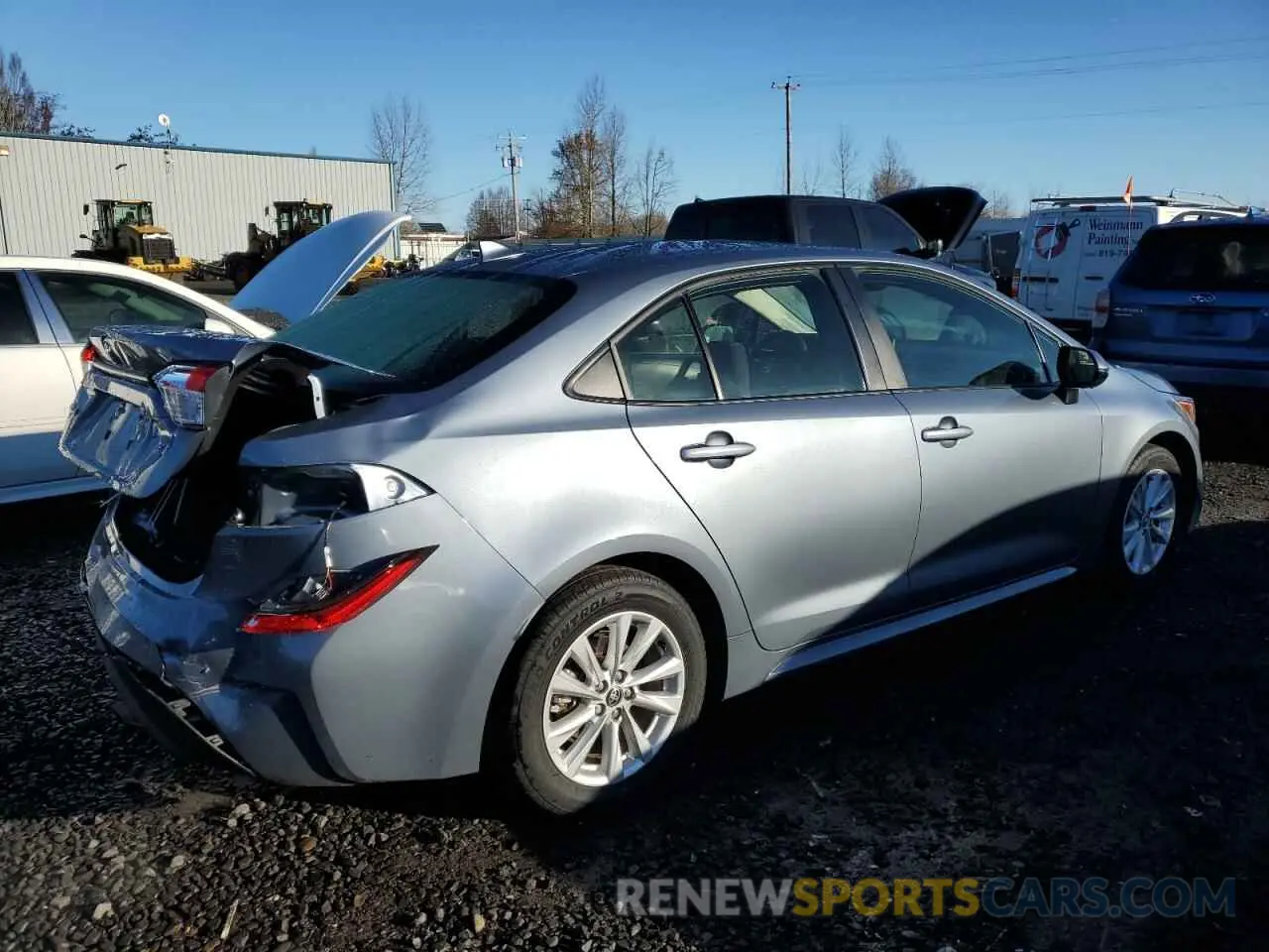 3 fotografías del automóvil dañado JTDB4MEE4PJ004386 TOYOTA COROLLA 2023