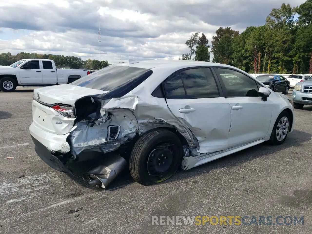 3 fotografías del automóvil dañado JTDB4MEE5P3012405 TOYOTA COROLLA 2023