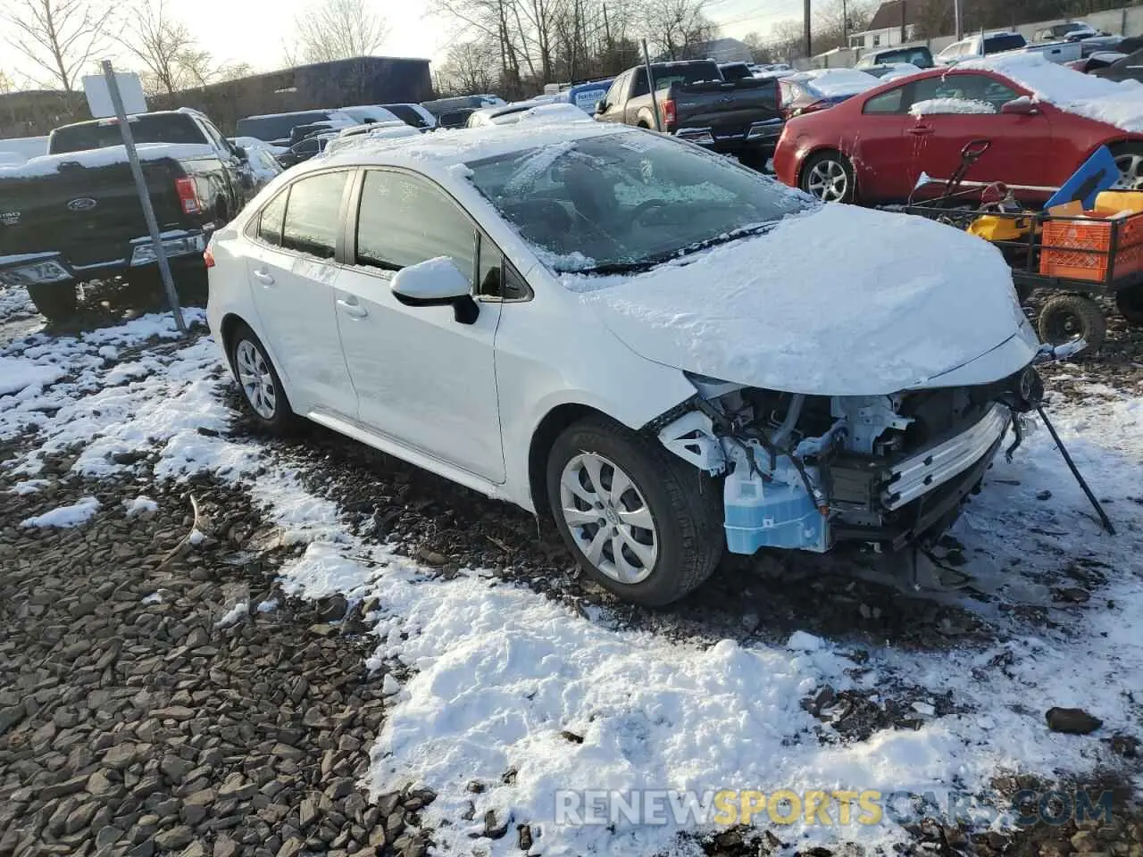4 fotografías del automóvil dañado JTDB4MEE5P3013828 TOYOTA COROLLA 2023