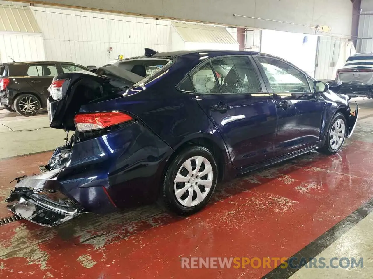 3 fotografías del automóvil dañado JTDB4MEE5PJ008690 TOYOTA COROLLA 2023