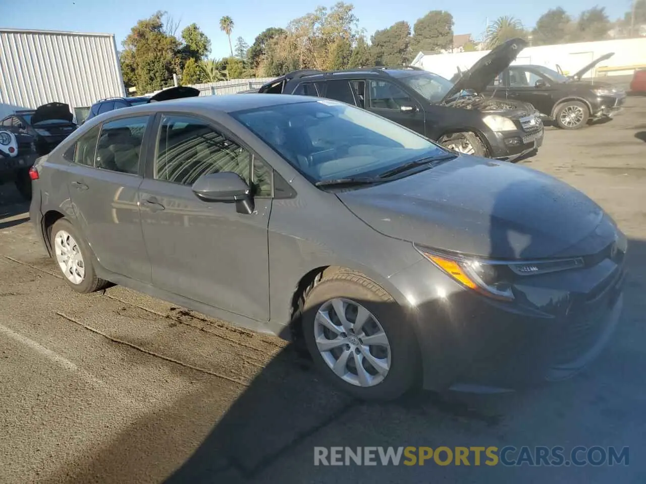 4 fotografías del automóvil dañado JTDB4MEE6P3004040 TOYOTA COROLLA 2023
