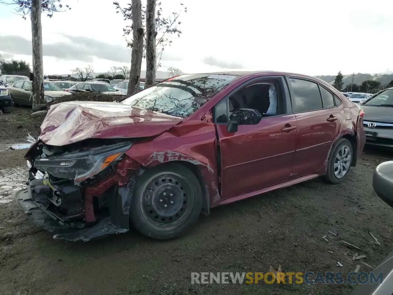 1 fotografías del automóvil dañado JTDB4MEE6PJ002672 TOYOTA COROLLA 2023