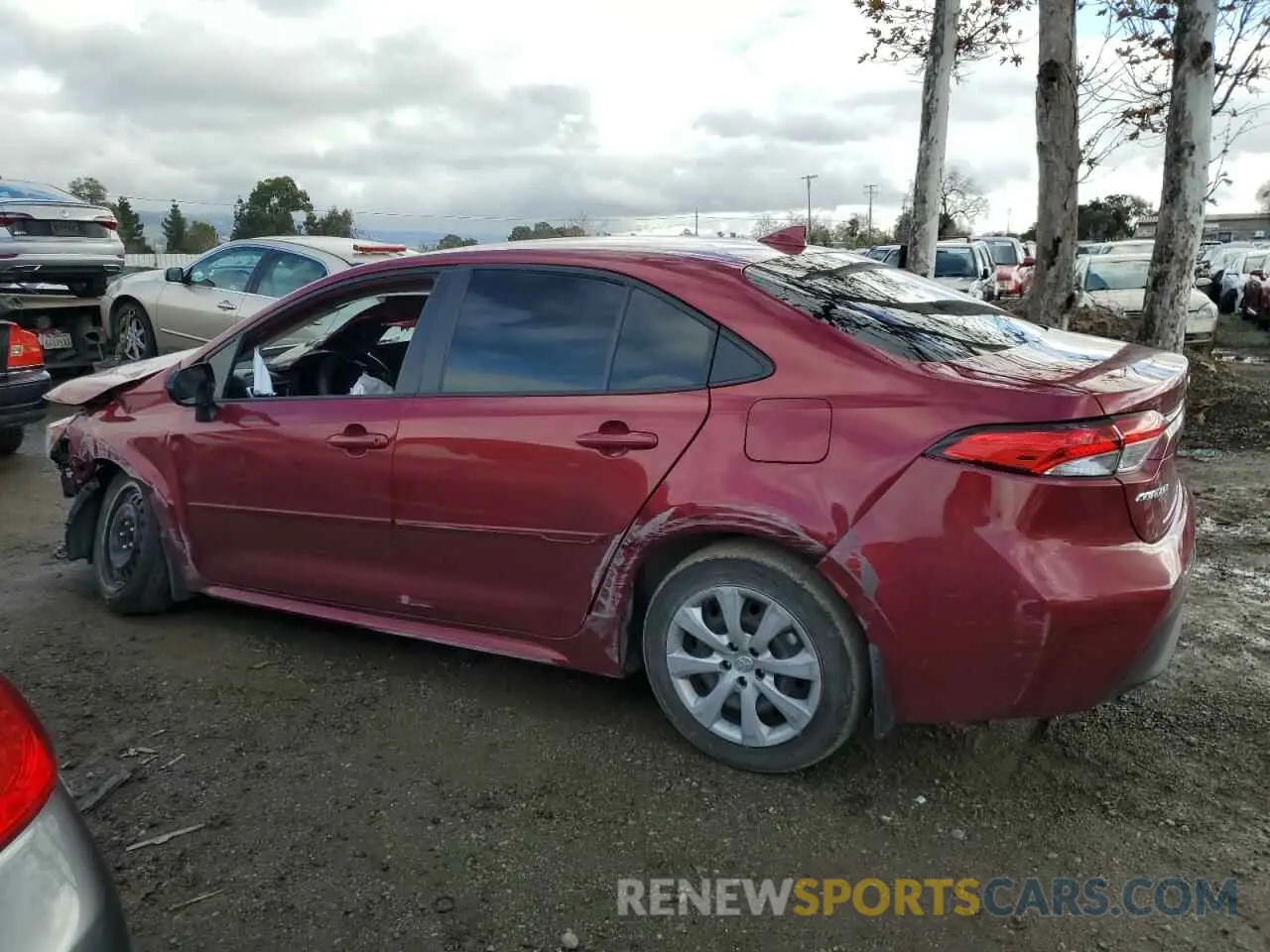 2 fotografías del automóvil dañado JTDB4MEE6PJ002672 TOYOTA COROLLA 2023