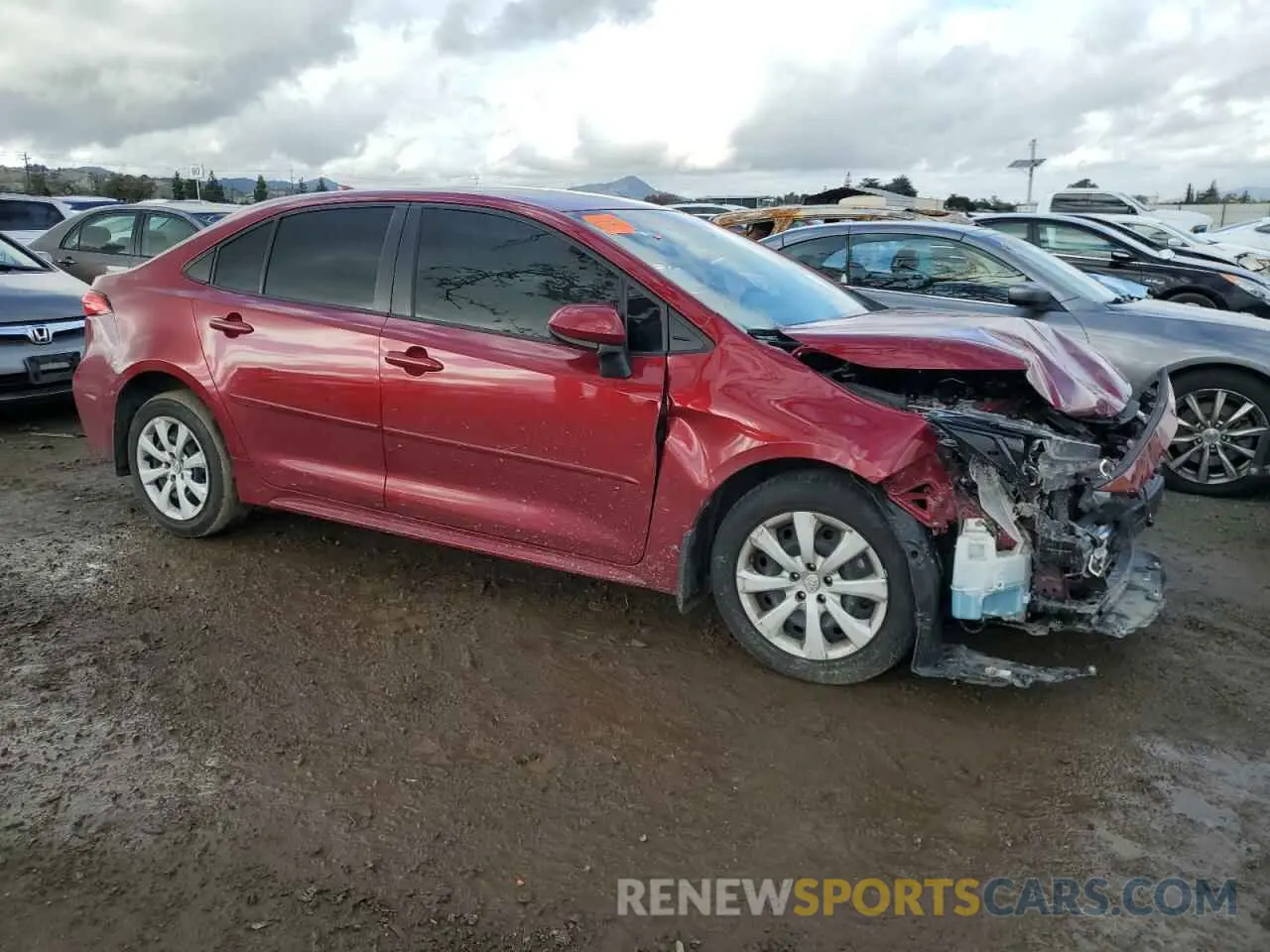 4 fotografías del automóvil dañado JTDB4MEE6PJ002672 TOYOTA COROLLA 2023