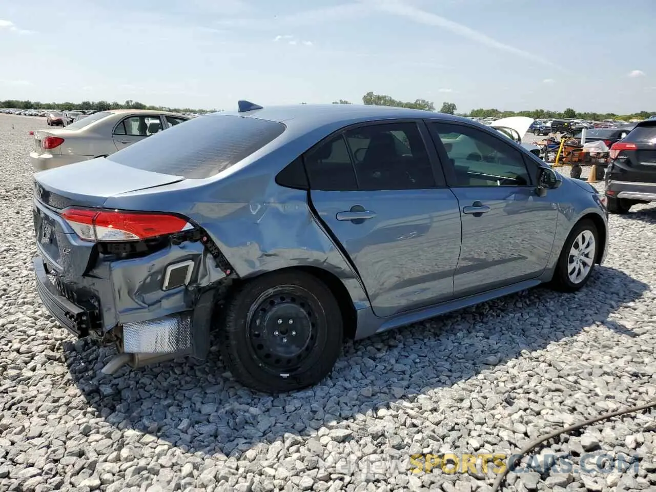 3 fotografías del automóvil dañado JTDB4MEE7P3009652 TOYOTA COROLLA 2023
