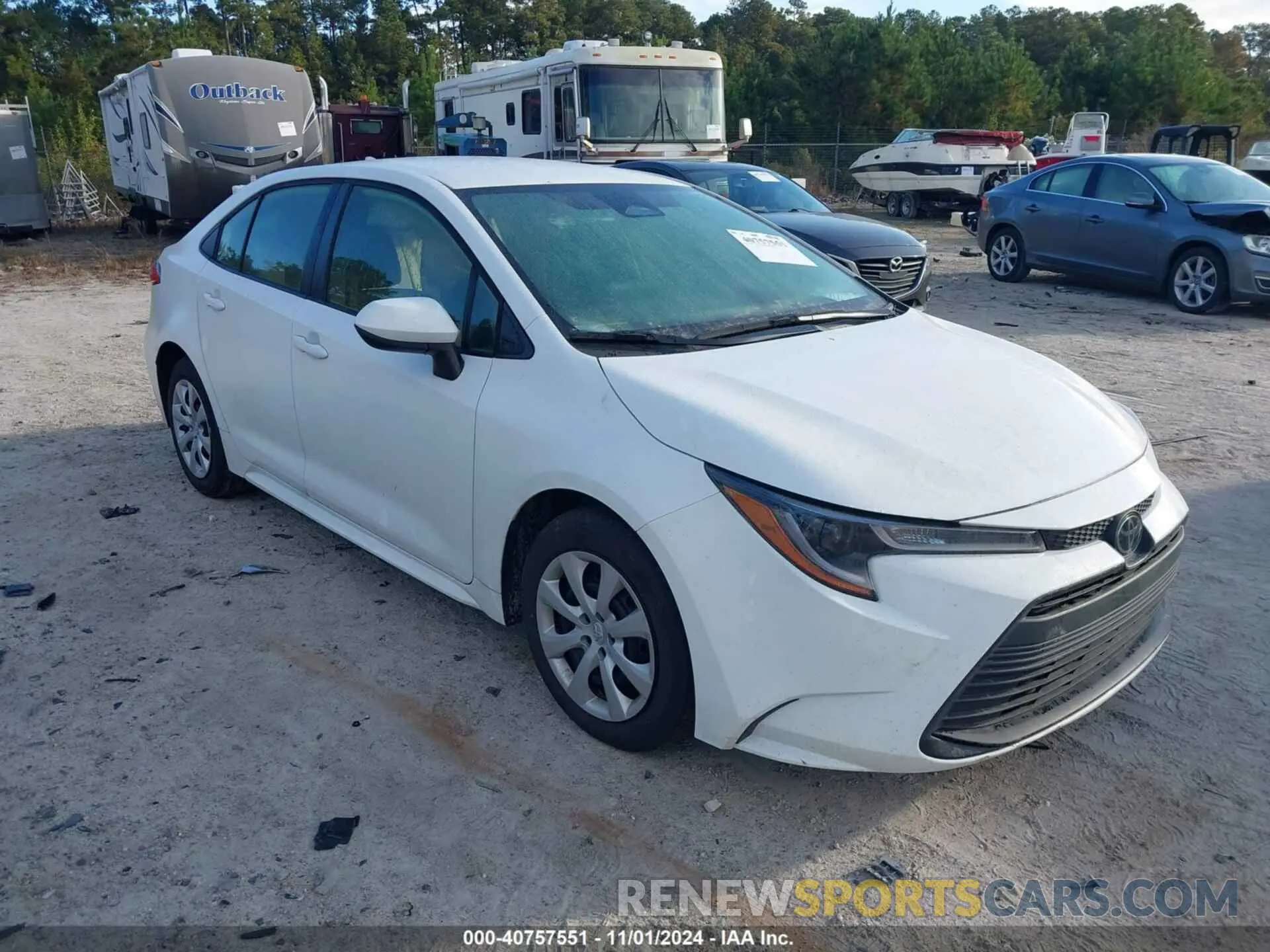 1 fotografías del automóvil dañado JTDB4MEE7PJ000770 TOYOTA COROLLA 2023
