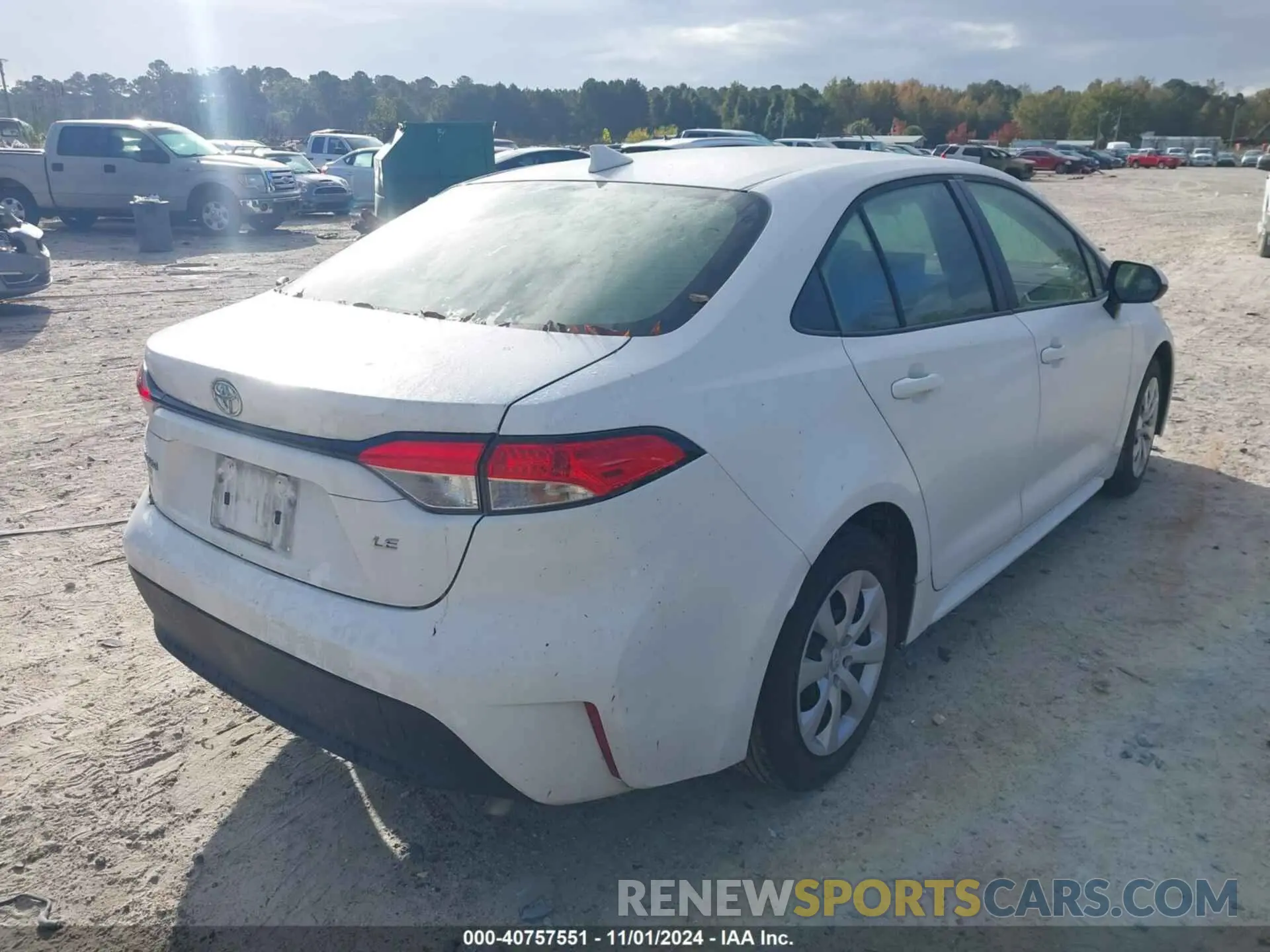 4 fotografías del automóvil dañado JTDB4MEE7PJ000770 TOYOTA COROLLA 2023