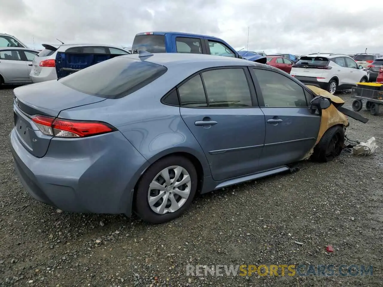 3 fotografías del automóvil dañado JTDB4MEE8P3005657 TOYOTA COROLLA 2023