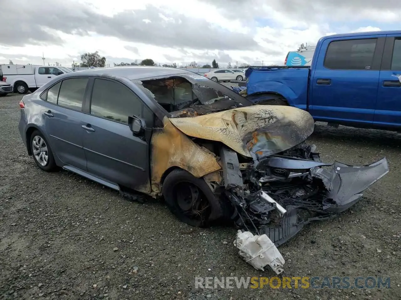 4 fotografías del automóvil dañado JTDB4MEE8P3005657 TOYOTA COROLLA 2023