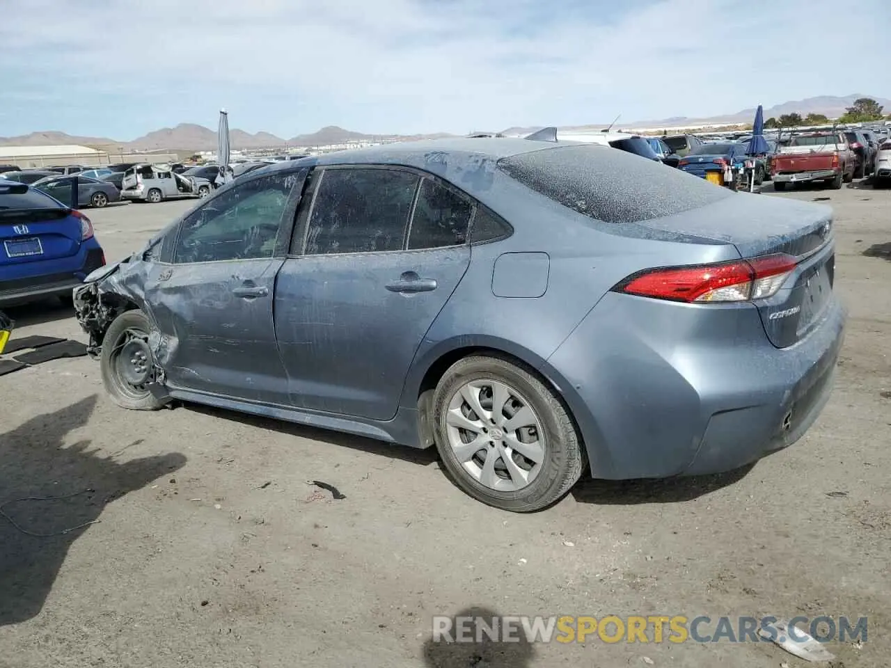 2 fotografías del automóvil dañado JTDB4MEE8P3015055 TOYOTA COROLLA 2023