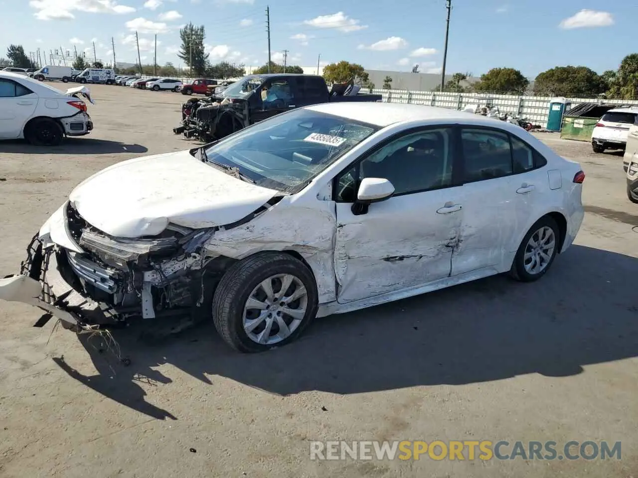 1 fotografías del automóvil dañado JTDB4MEE9PJ001290 TOYOTA COROLLA 2023