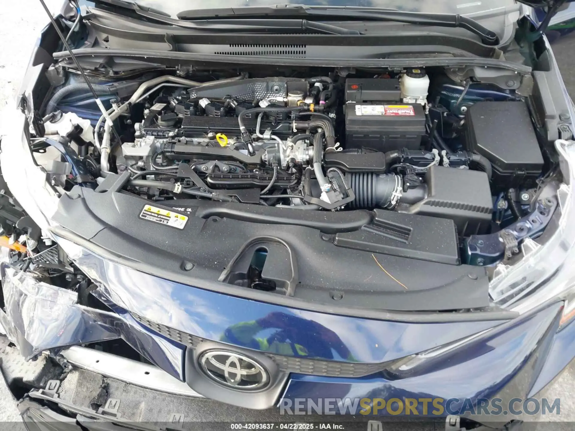 10 fotografías del automóvil dañado JTDB4MEE9PJ004092 TOYOTA COROLLA 2023