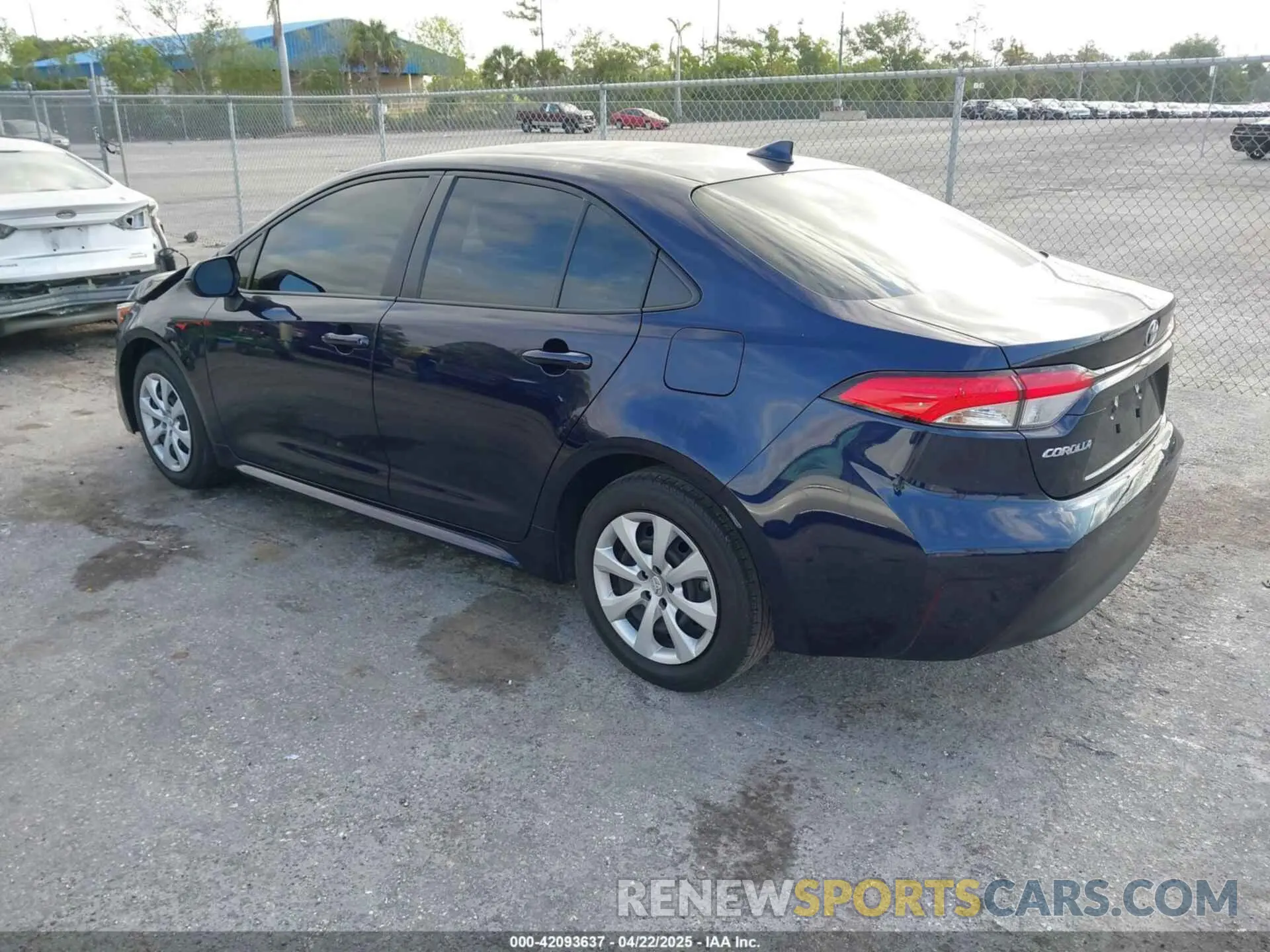 3 fotografías del automóvil dañado JTDB4MEE9PJ004092 TOYOTA COROLLA 2023