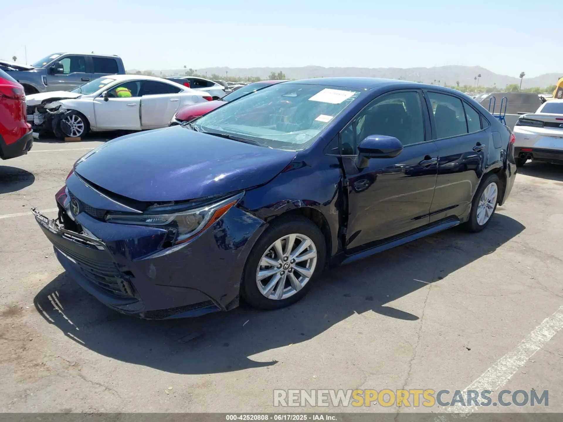 2 fotografías del automóvil dañado JTDB4MEE9PJ007705 TOYOTA COROLLA 2023