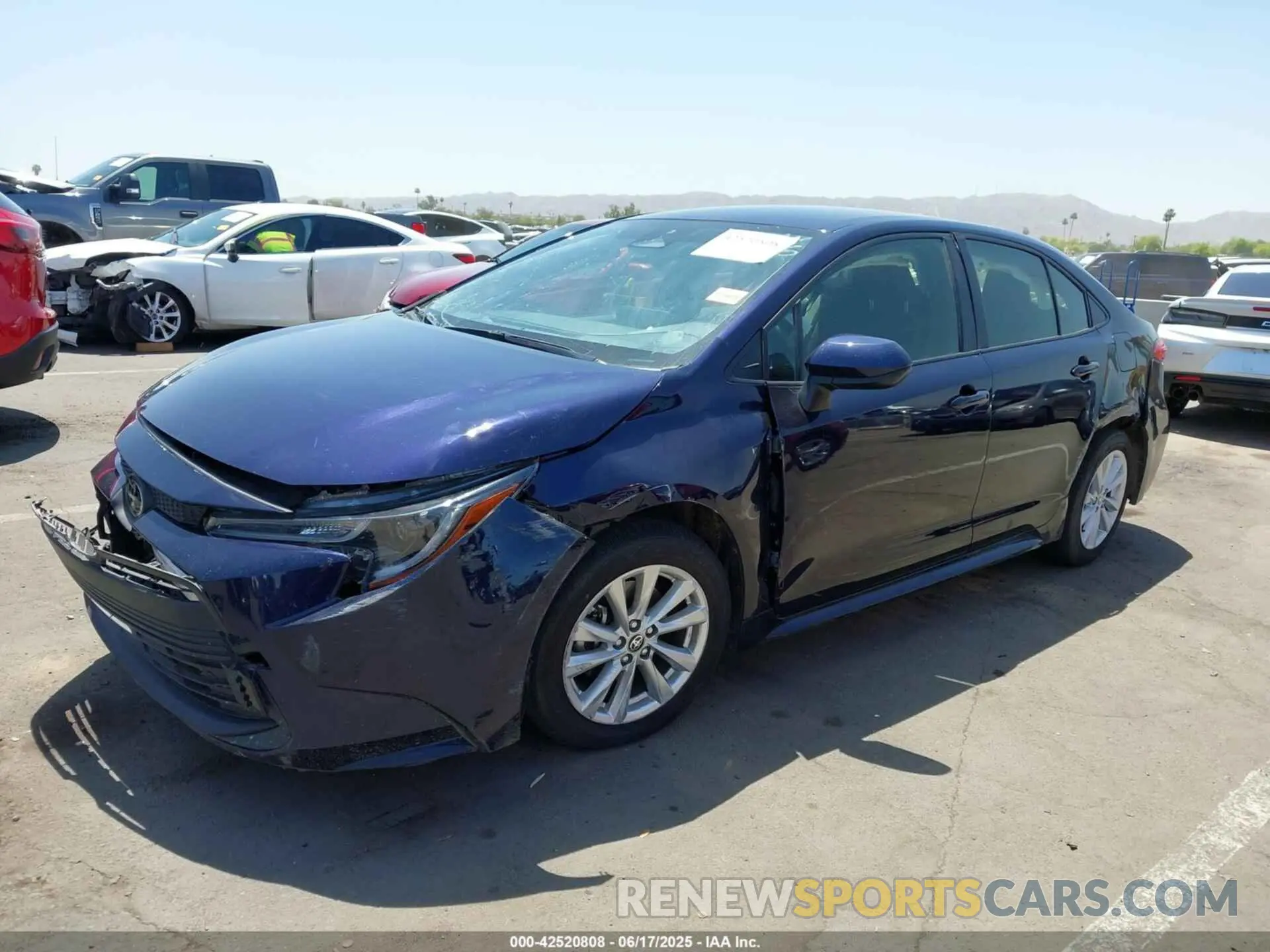 6 fotografías del automóvil dañado JTDB4MEE9PJ007705 TOYOTA COROLLA 2023