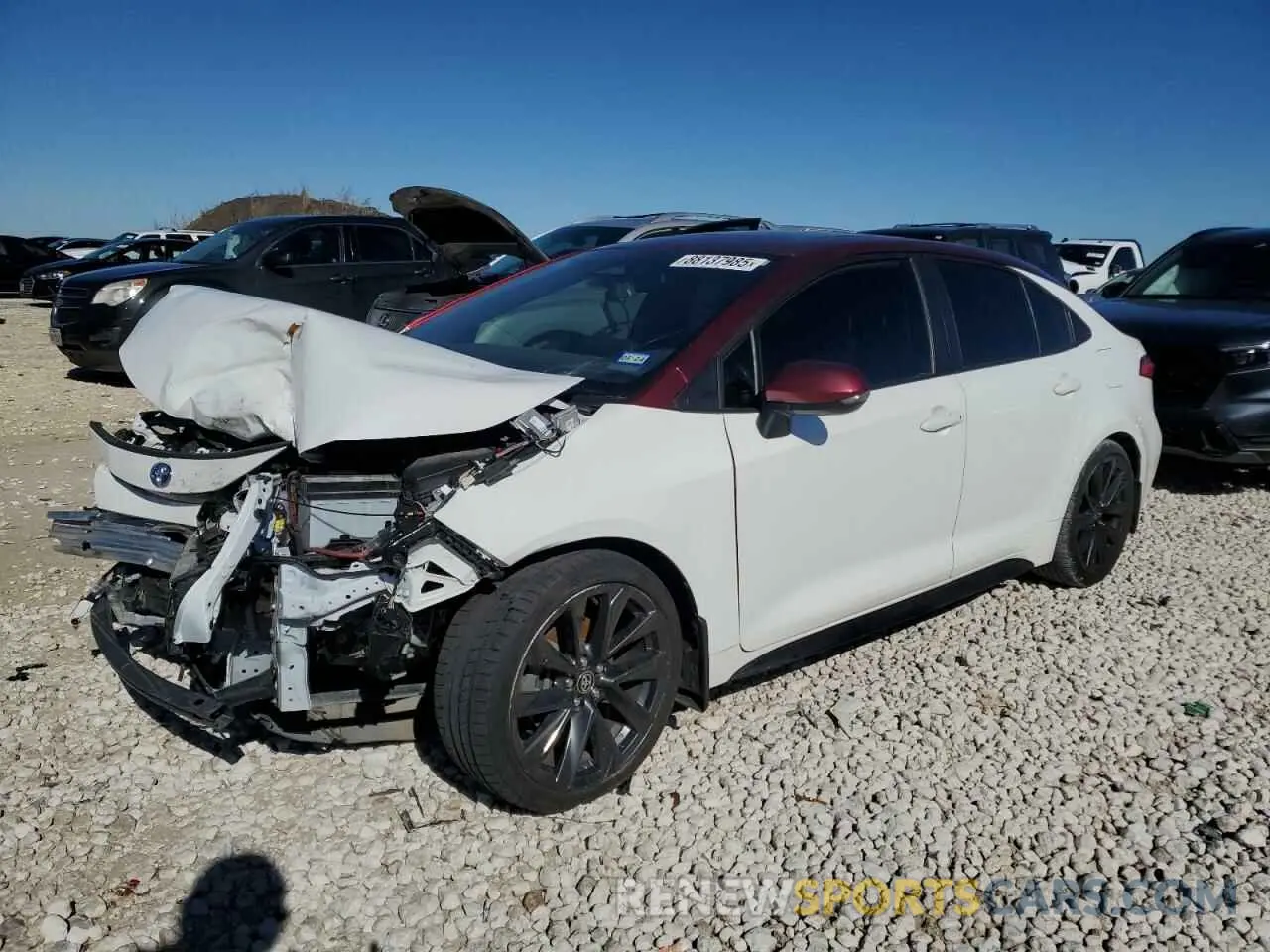 1 fotografías del automóvil dañado JTDBCMFE0P3006884 TOYOTA COROLLA 2023
