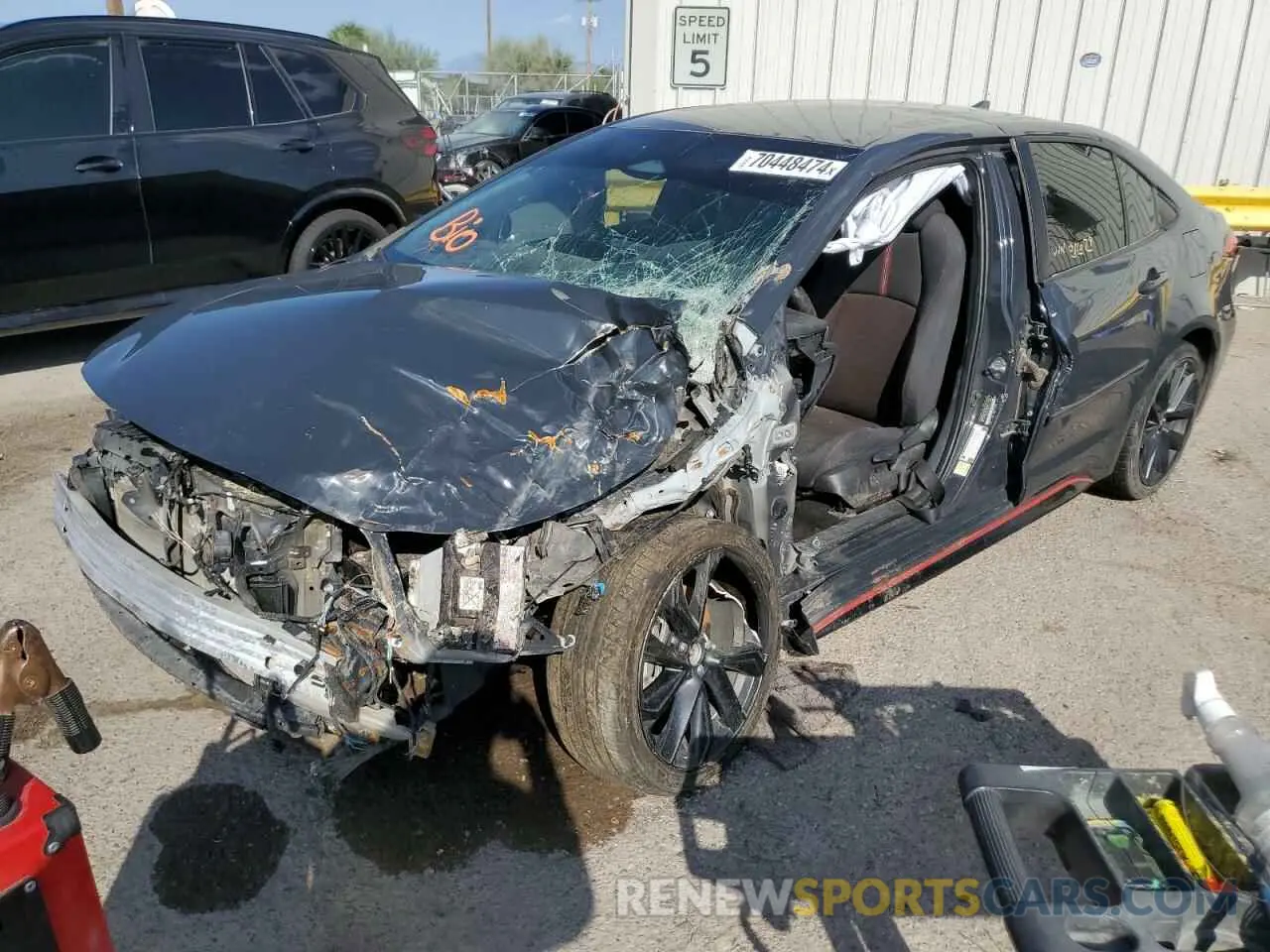 1 fotografías del automóvil dañado JTDBCMFE0P3011079 TOYOTA COROLLA 2023