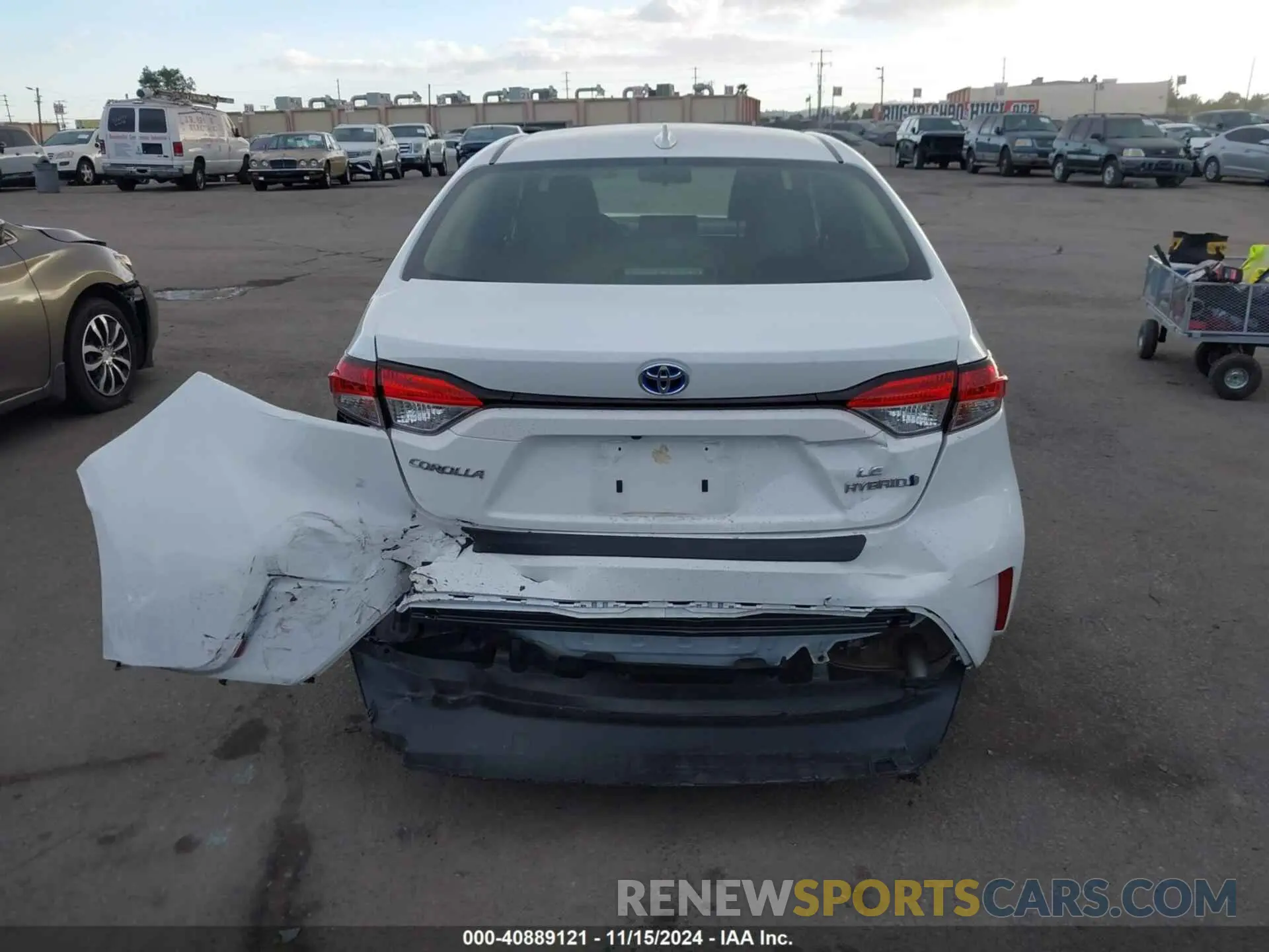 16 fotografías del automóvil dañado JTDBCMFE0P3013415 TOYOTA COROLLA 2023