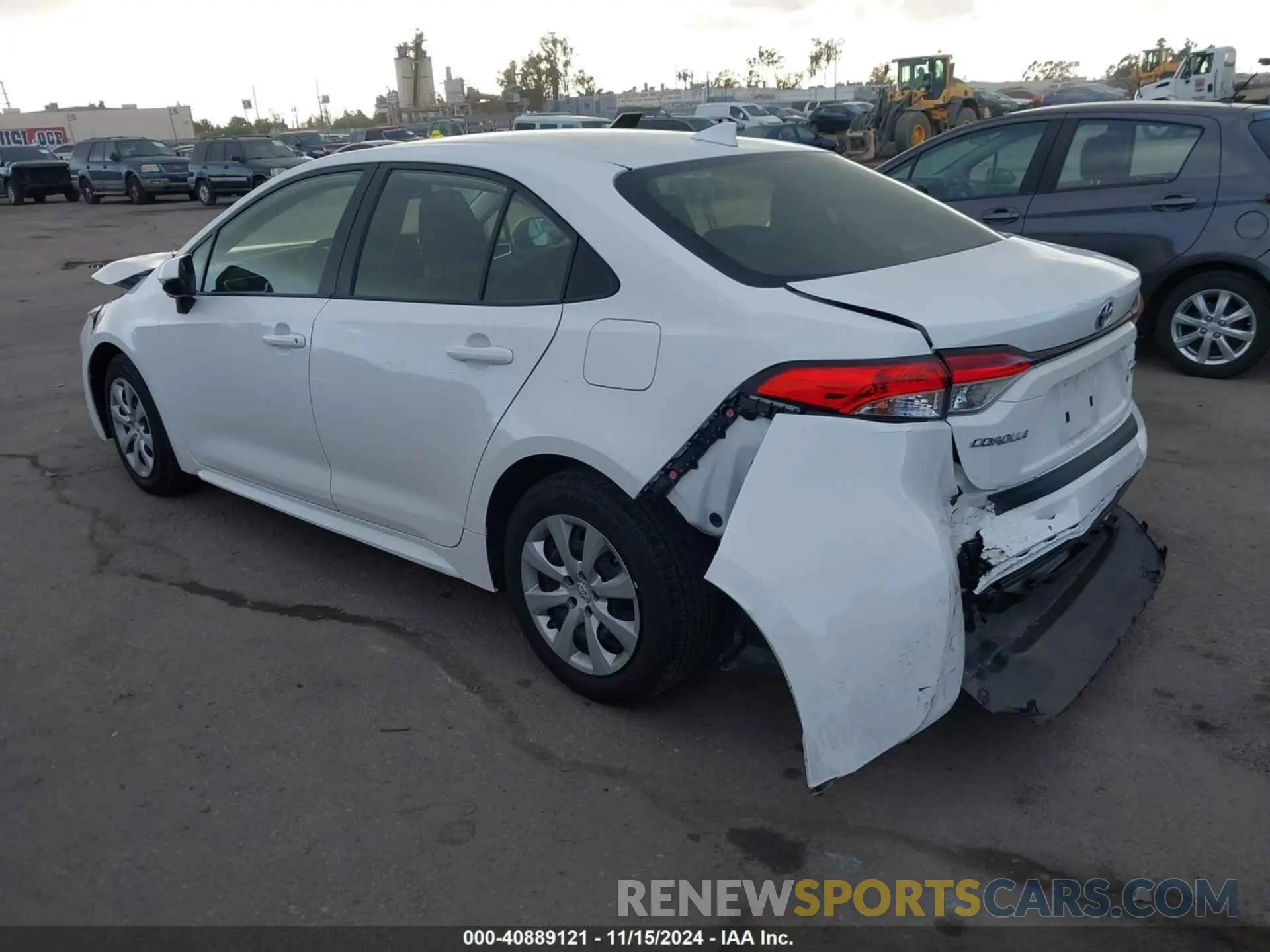 3 fotografías del automóvil dañado JTDBCMFE0P3013415 TOYOTA COROLLA 2023