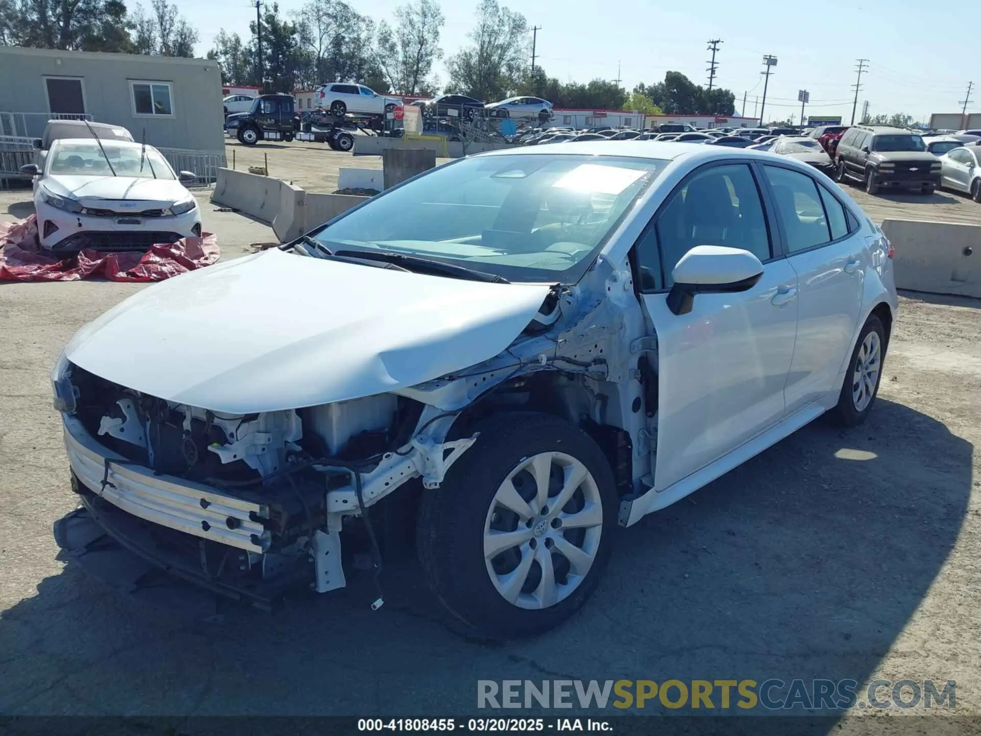 2 fotografías del automóvil dañado JTDBCMFE0P3016475 TOYOTA COROLLA 2023