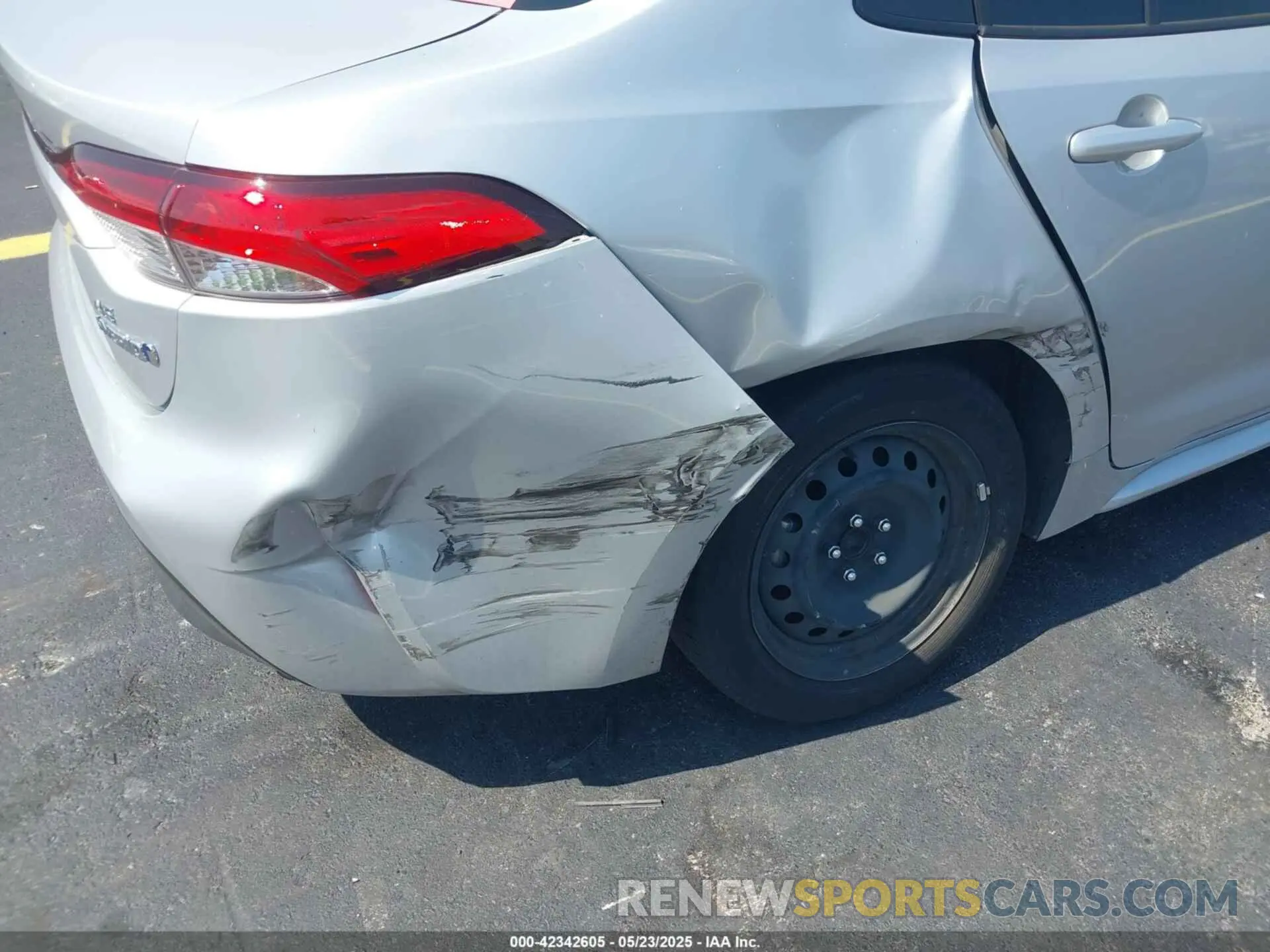 6 fotografías del automóvil dañado JTDBCMFE0P3021742 TOYOTA COROLLA 2023
