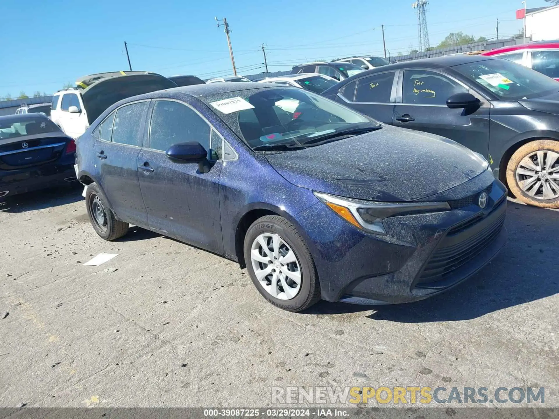 1 fotografías del automóvil dañado JTDBCMFE0PJ002832 TOYOTA COROLLA 2023