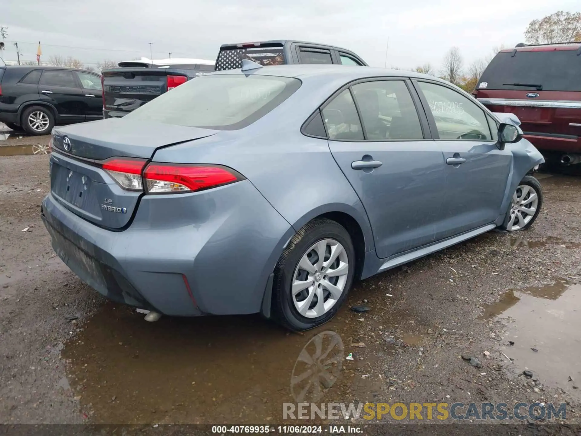 4 fotografías del automóvil dañado JTDBCMFE1P3015867 TOYOTA COROLLA 2023