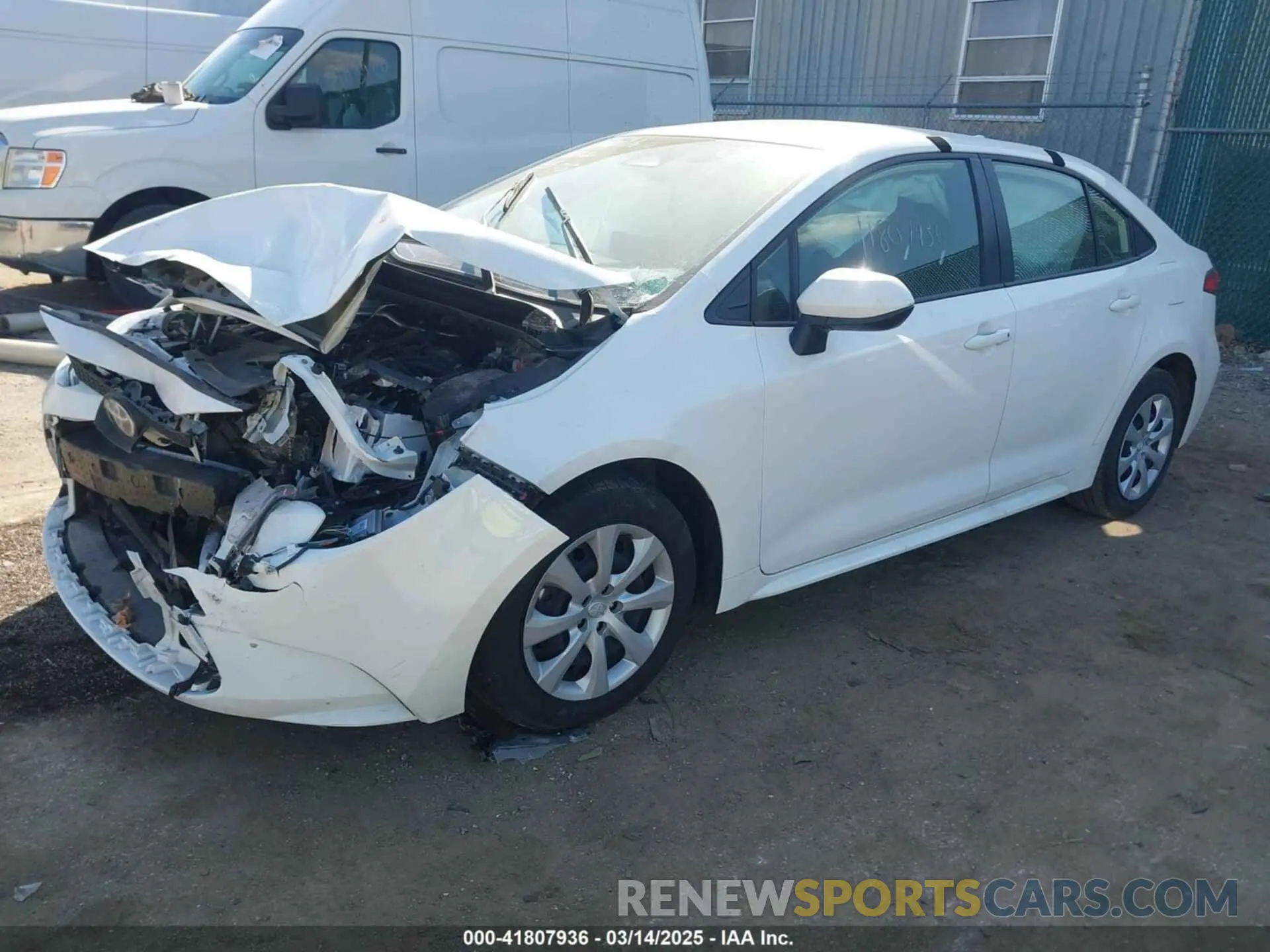 2 fotografías del automóvil dañado JTDBCMFE1PJ012186 TOYOTA COROLLA 2023
