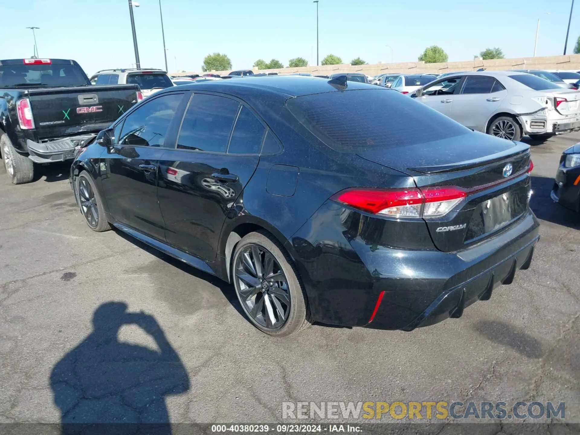 3 fotografías del automóvil dañado JTDBCMFE2P3001444 TOYOTA COROLLA 2023