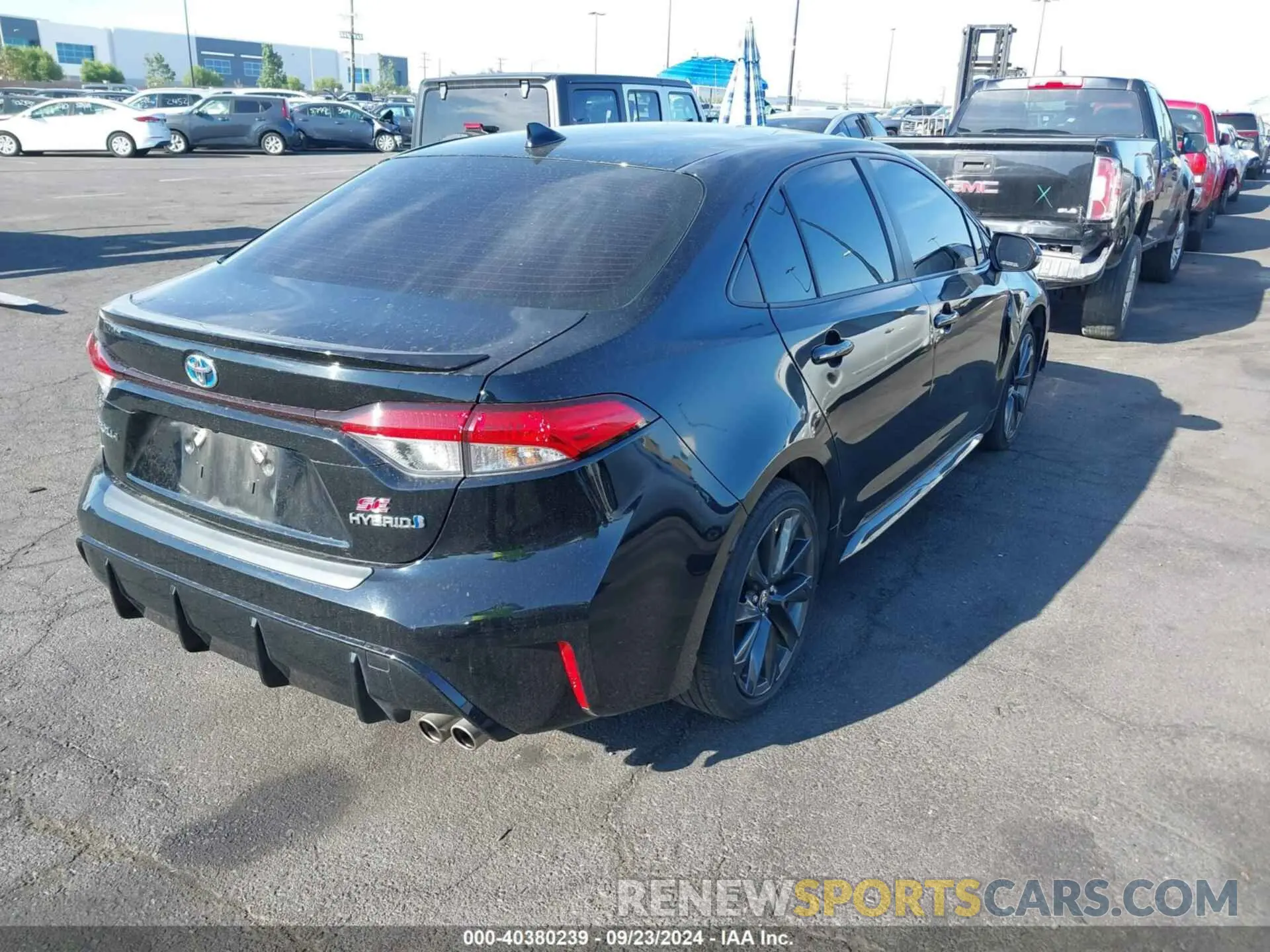 4 fotografías del automóvil dañado JTDBCMFE2P3001444 TOYOTA COROLLA 2023