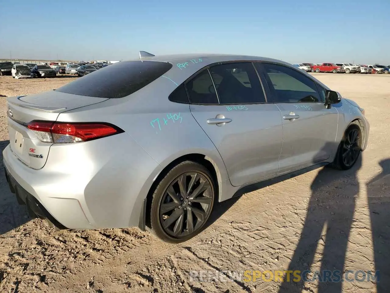 3 fotografías del automóvil dañado JTDBCMFE2P3006577 TOYOTA COROLLA 2023