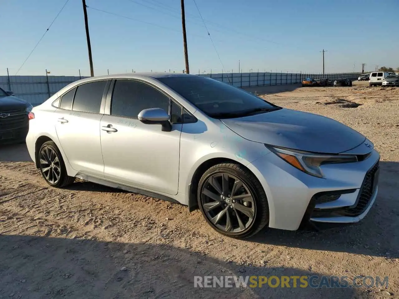 4 fotografías del automóvil dañado JTDBCMFE2P3006577 TOYOTA COROLLA 2023