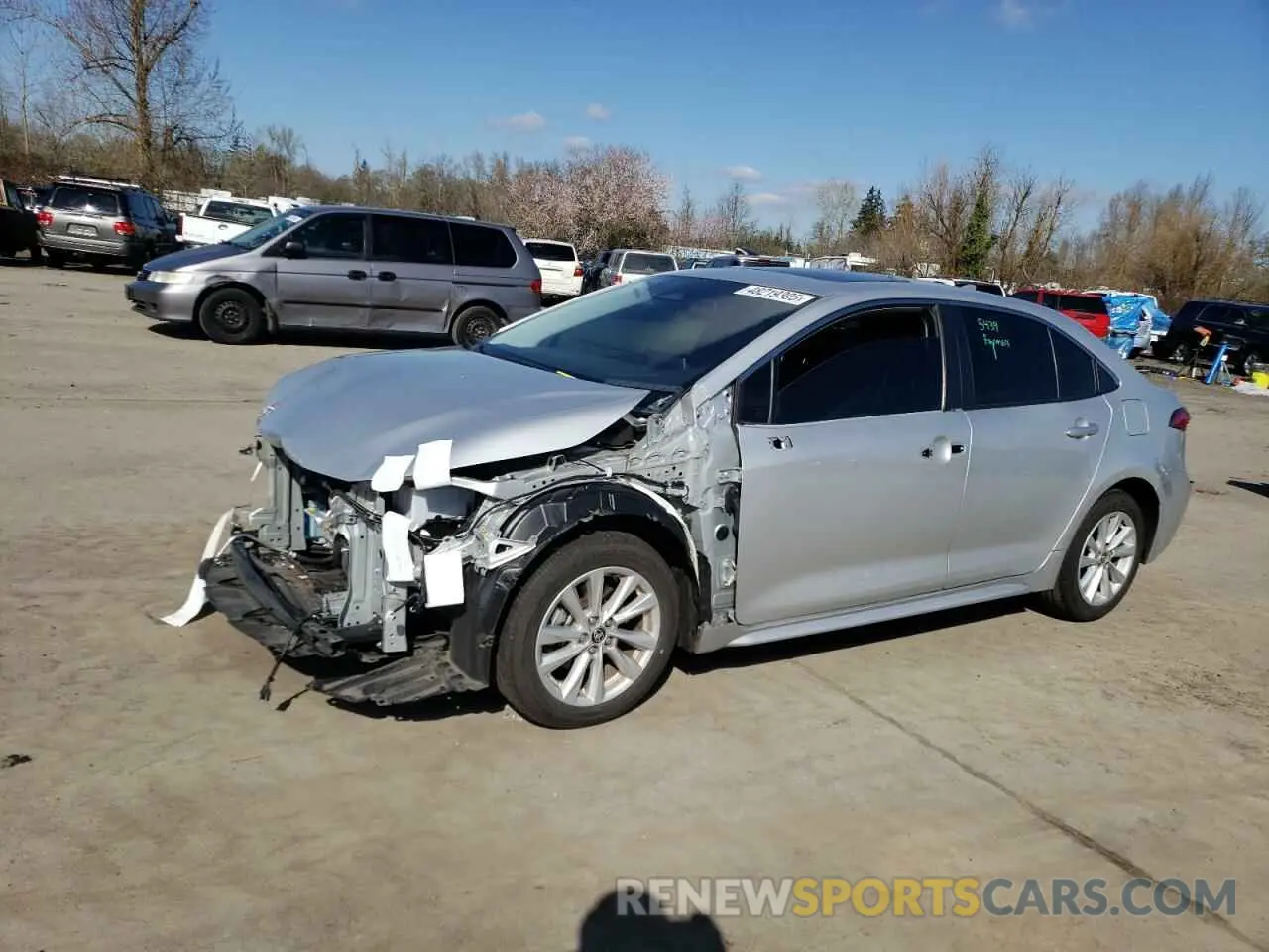 1 fotografías del automóvil dañado JTDBCMFE2P3013481 TOYOTA COROLLA 2023