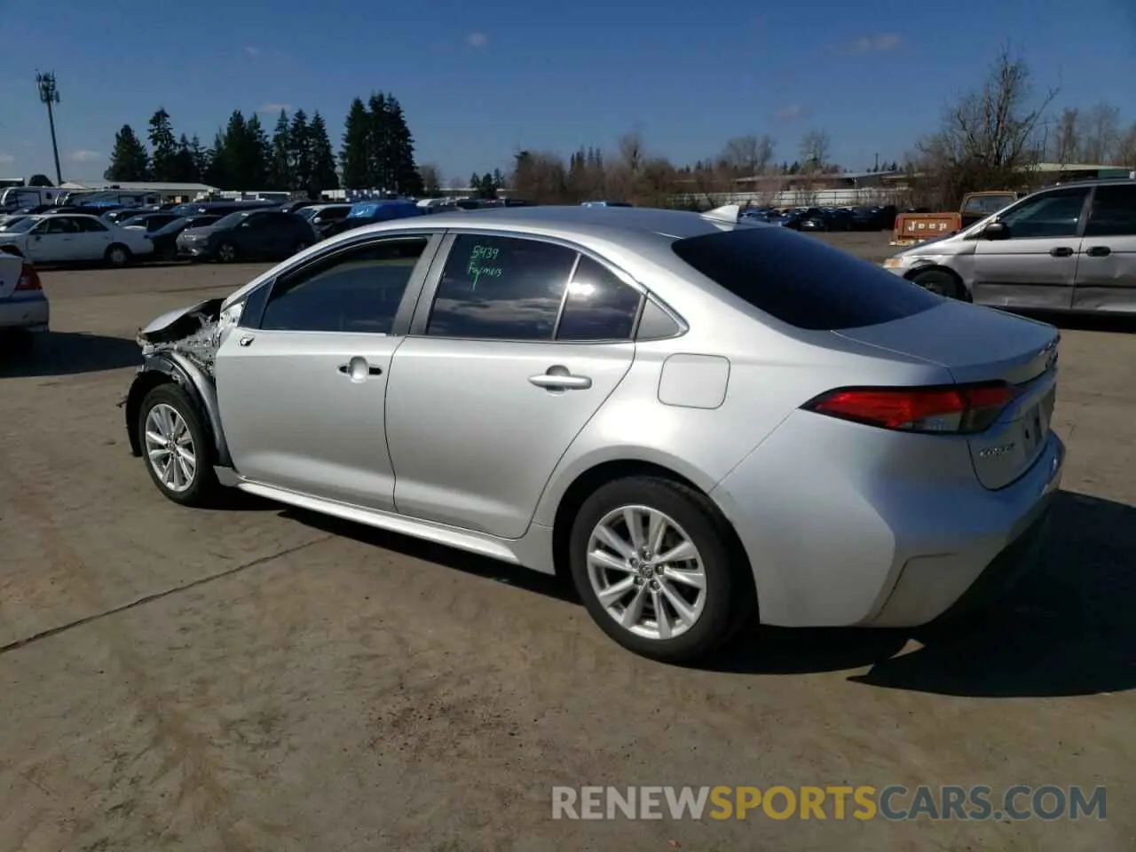2 fotografías del automóvil dañado JTDBCMFE2P3013481 TOYOTA COROLLA 2023