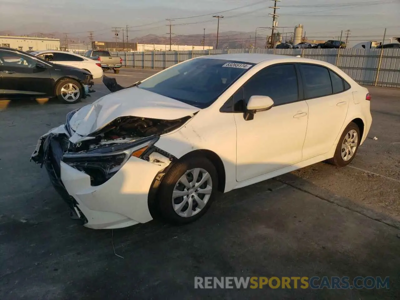 1 fotografías del automóvil dañado JTDBCMFE2P3026957 TOYOTA COROLLA 2023