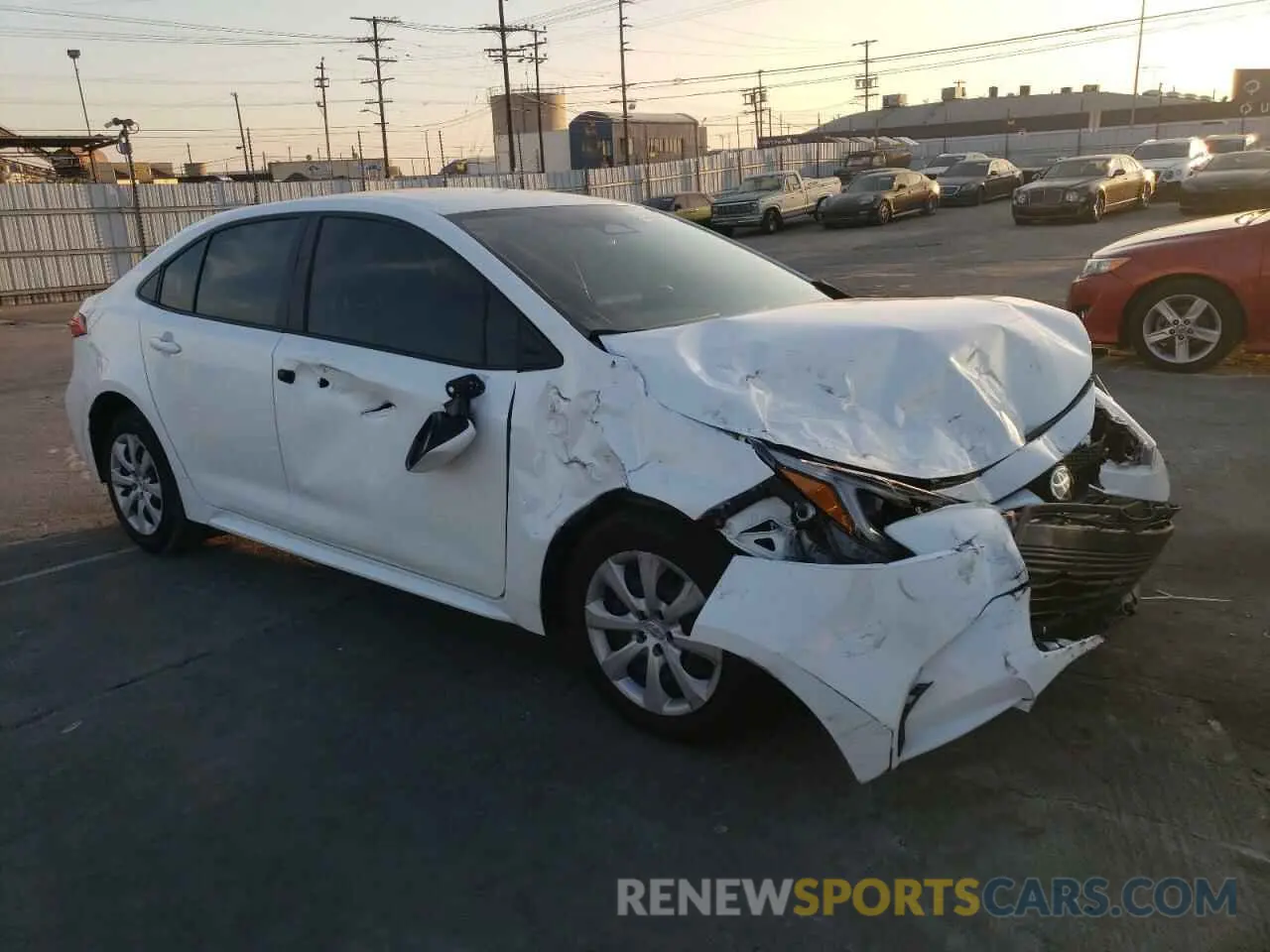 4 fotografías del automóvil dañado JTDBCMFE2P3026957 TOYOTA COROLLA 2023