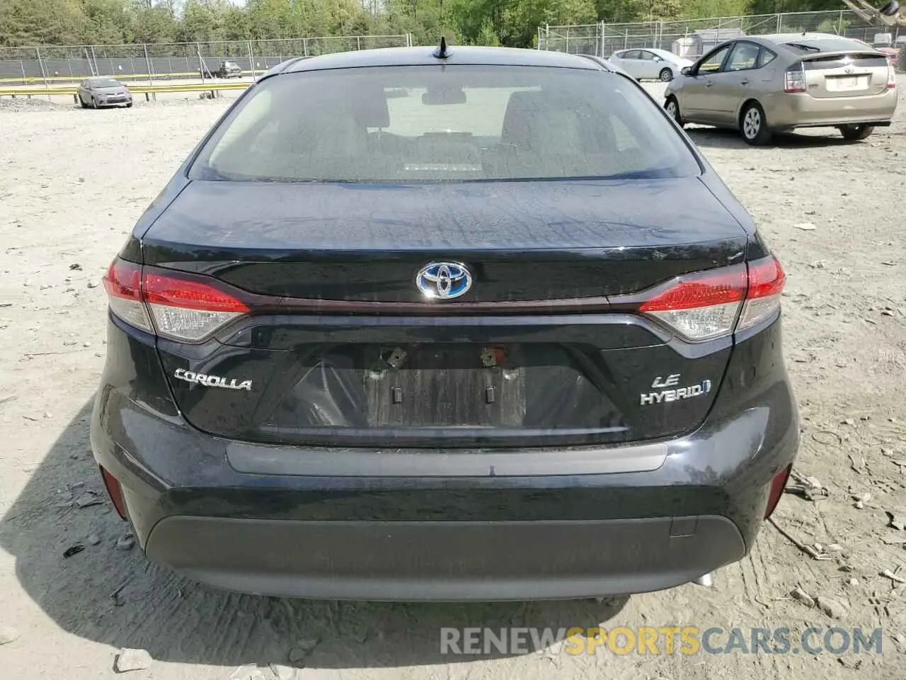 6 fotografías del automóvil dañado JTDBCMFE2PJ010995 TOYOTA COROLLA 2023