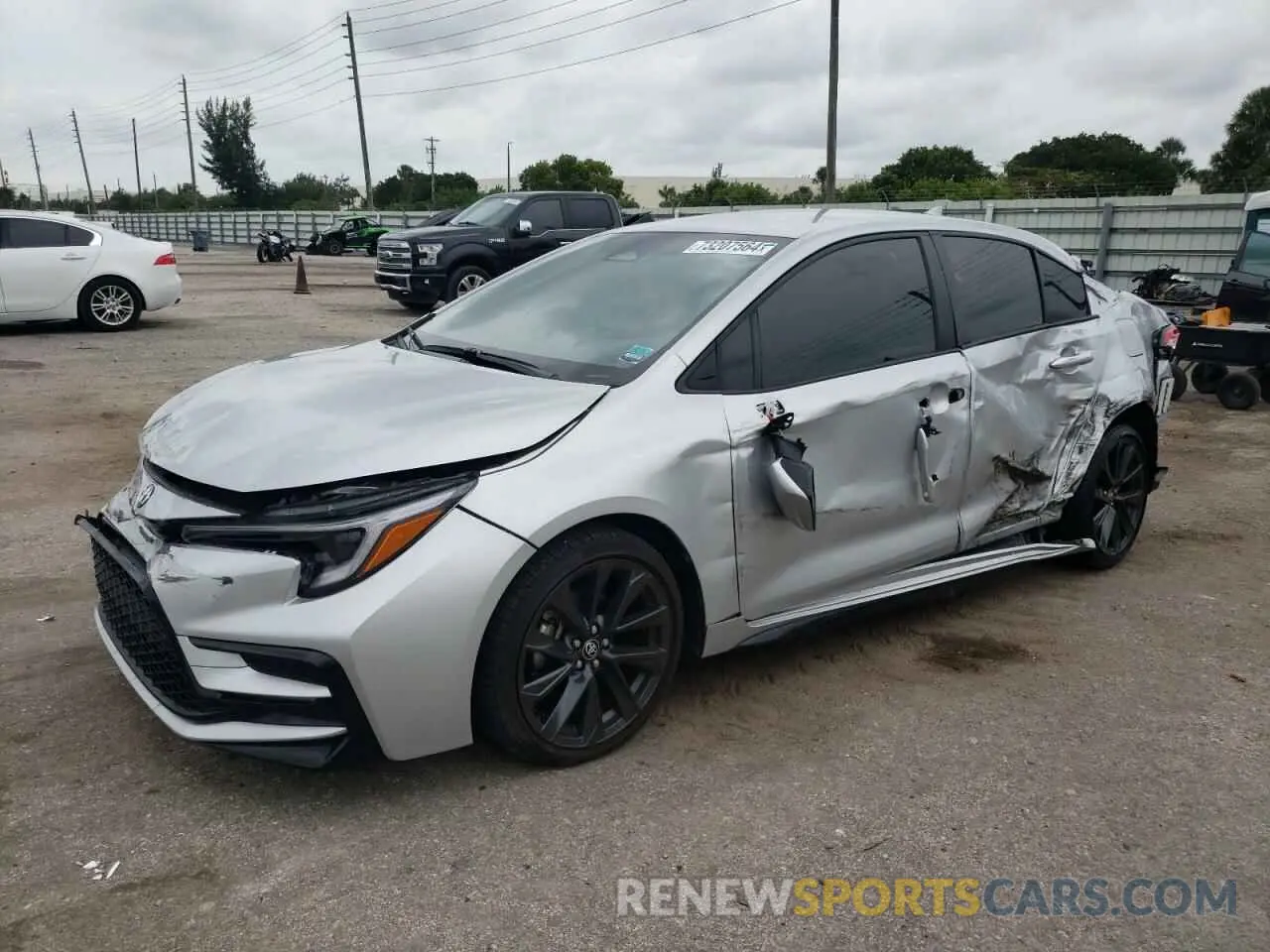 1 fotografías del automóvil dañado JTDBCMFE3P3014302 TOYOTA COROLLA 2023