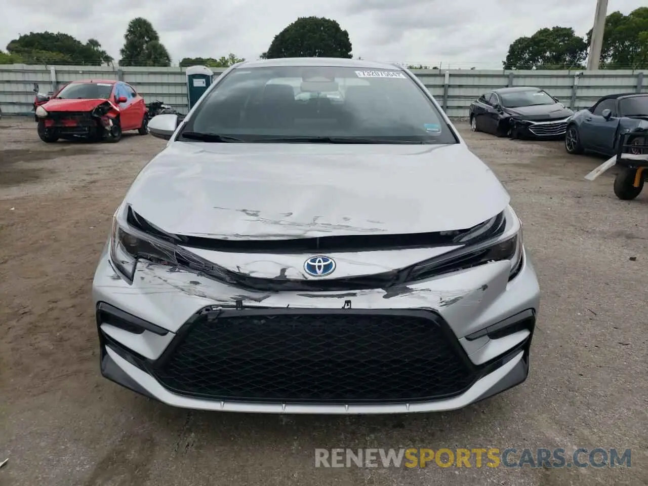 5 fotografías del automóvil dañado JTDBCMFE3P3014302 TOYOTA COROLLA 2023