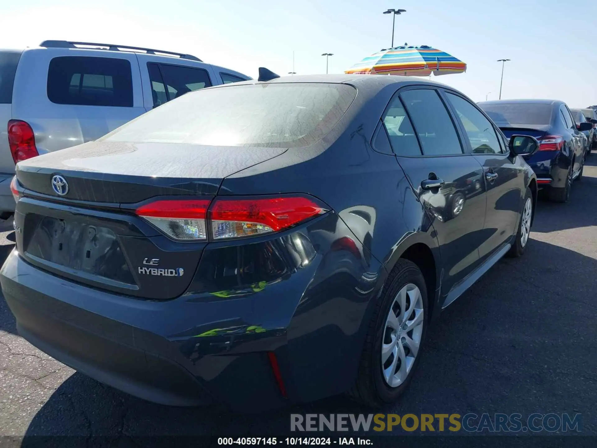 4 fotografías del automóvil dañado JTDBCMFE3P3023212 TOYOTA COROLLA 2023