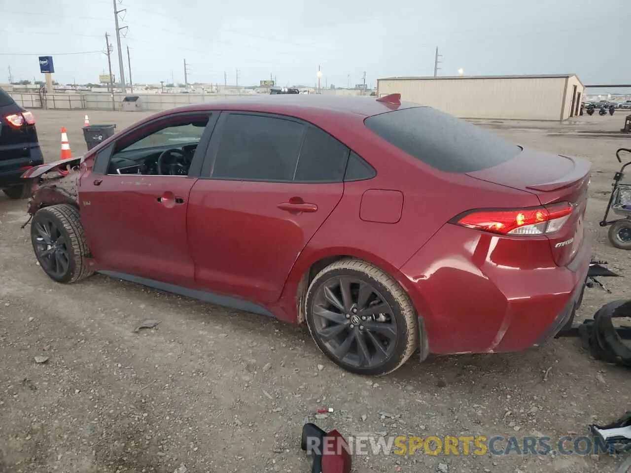 2 fotografías del automóvil dañado JTDBCMFE3PJ003604 TOYOTA COROLLA 2023